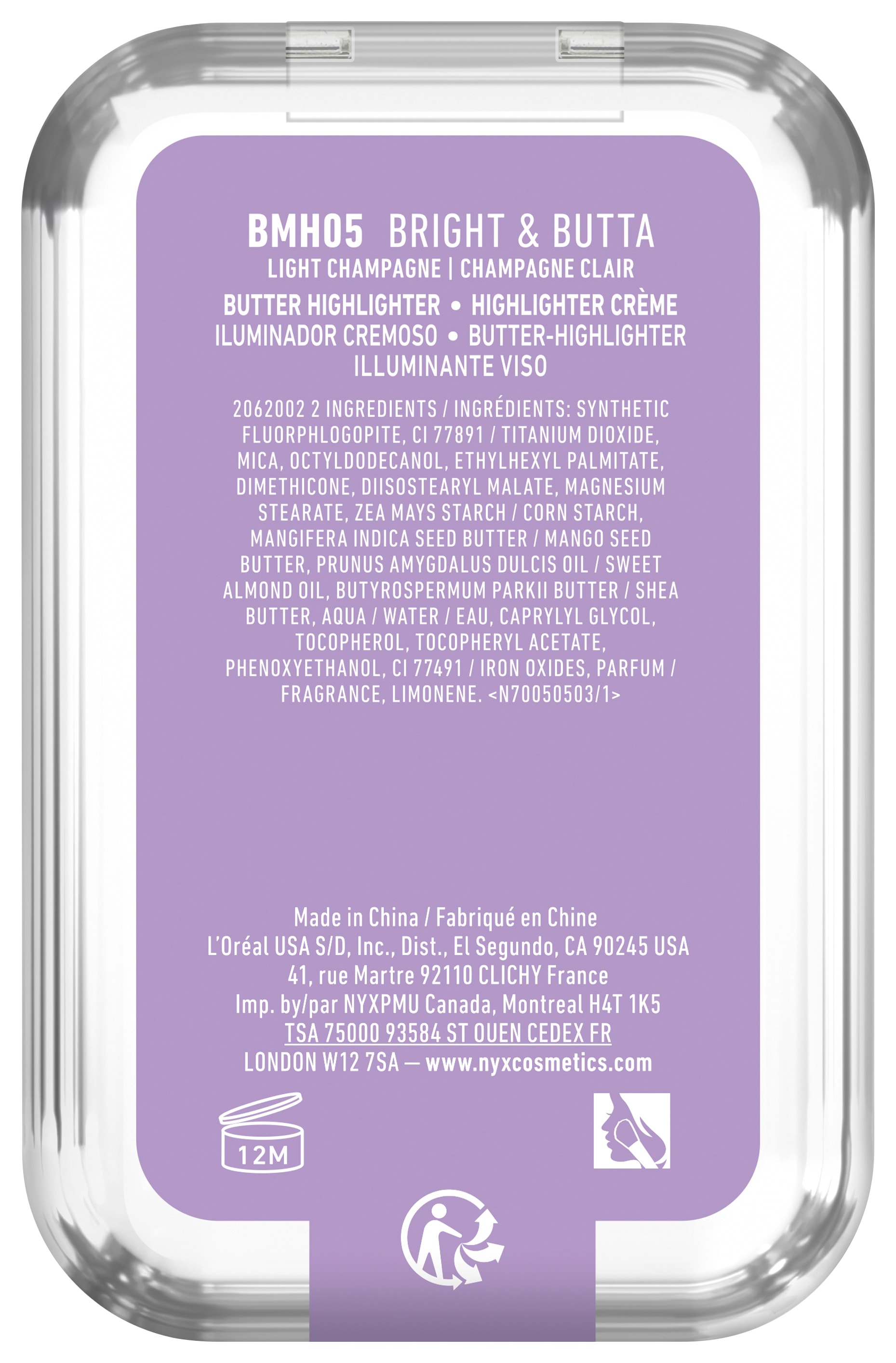 NYX Highlighter »NYX Professional Makeup Buttermelt Highlighter«