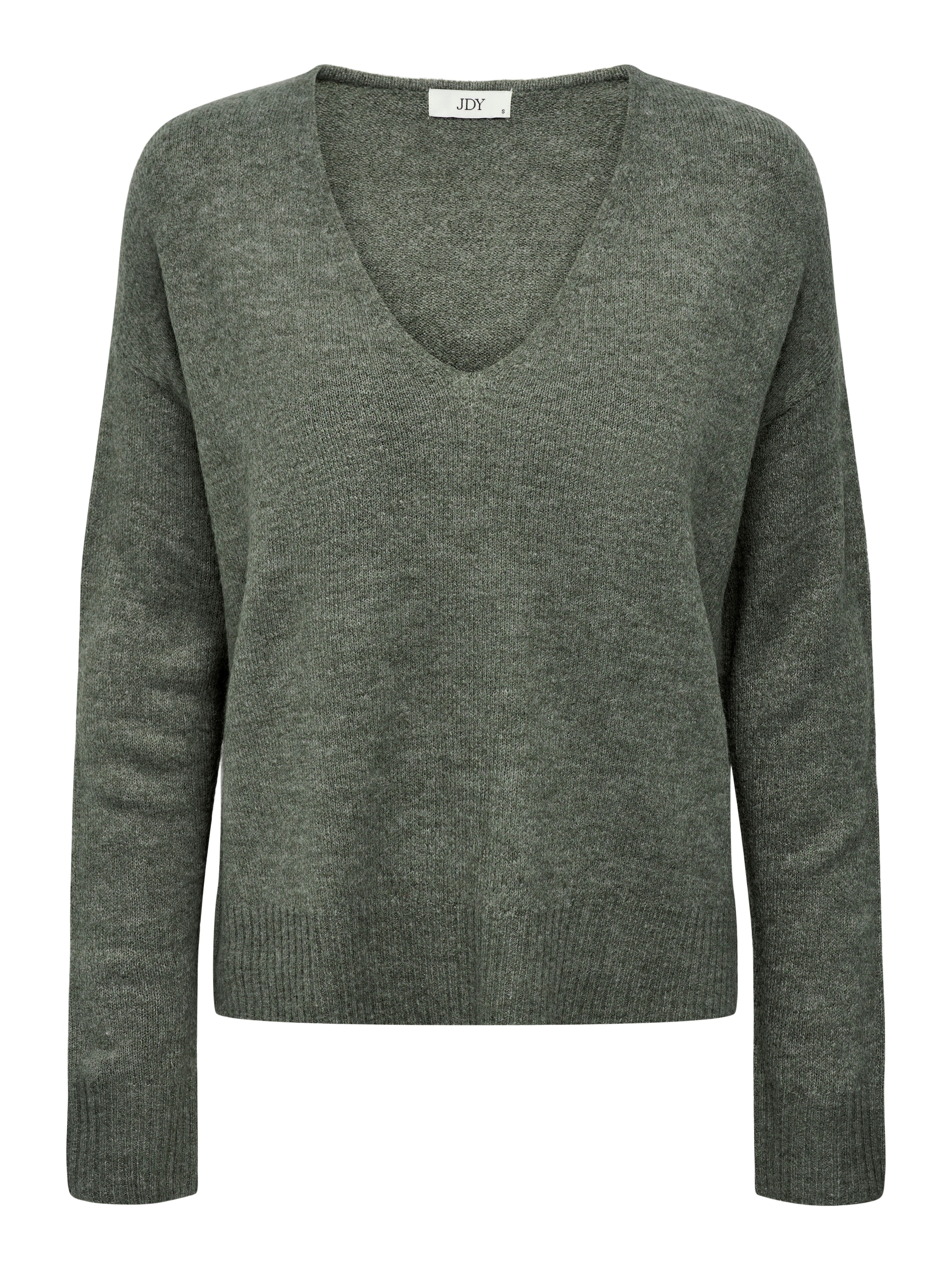 JDY V-Ausschnitt-Pullover »JDYELANORA L/S V-NECK PULLO. KNT NOOS«, mit leicht überschnittenen Schultern