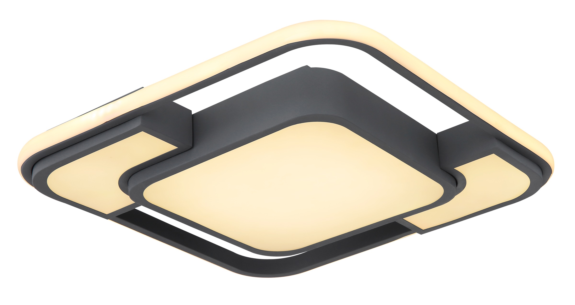 GLOBO LIGHTING LED Deckenleuchte »NIRRA« LED-Modul Warmweiß Deckenlampe/Wohnzimmer/Schlafzimmer/modern