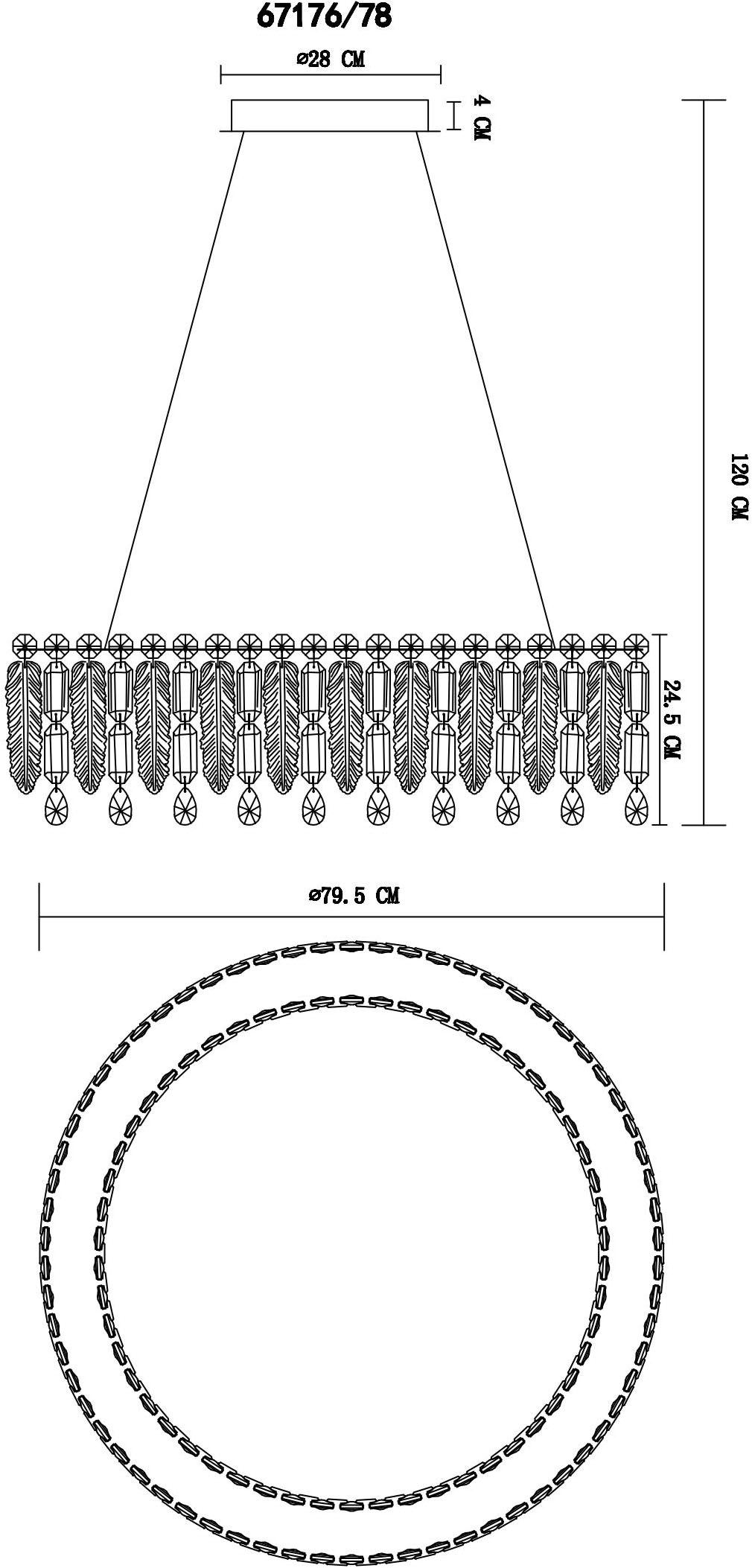 GLOBO LIGHTING Hängeleuchte »KLUNKA« LED-Modul 1 Stk. warmweiß - kaltweiß Hängelampe Esszimmer-Leuchte Esstischleuchte Wohnzimmer