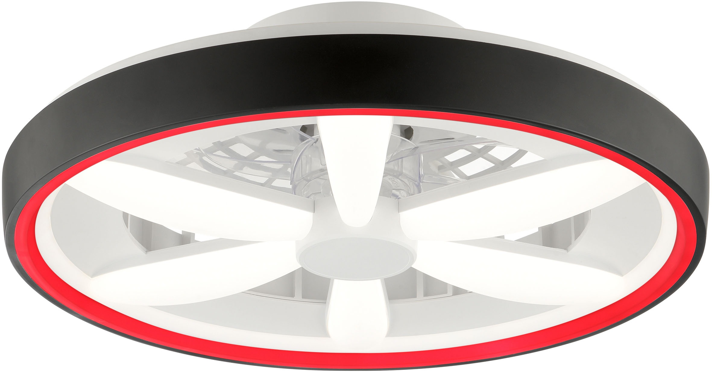 Brilliant LED Deckenleuchte »Gaiano«, 1 flammig, Ø 48cm mit Ventilator, 6400 lm, dimmbar, RGB, 2700-6500 K
