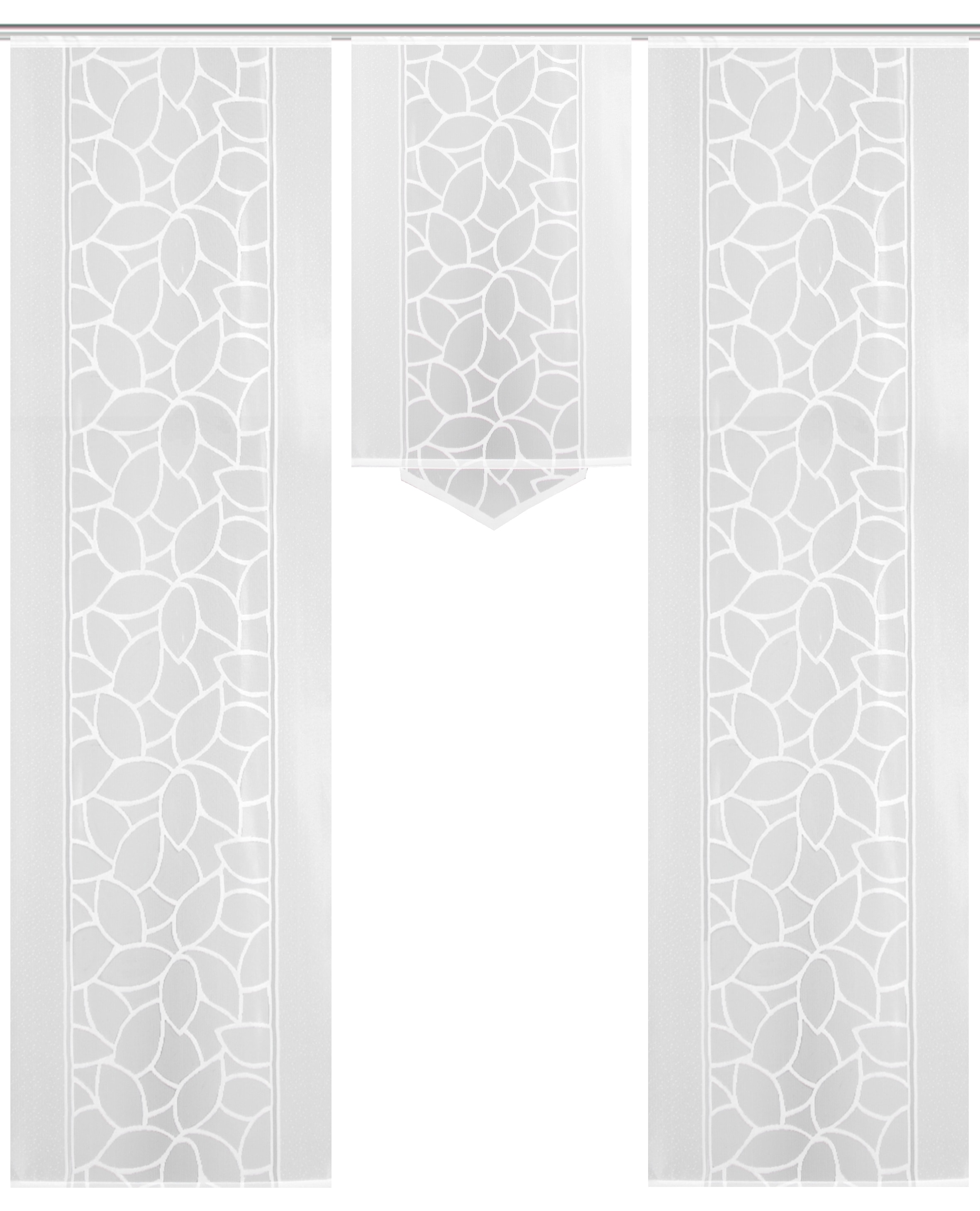 HOME WOHNIDEEN Schiebegardine »JENNA«, (3 St.), Schiebevorhang Jacquard Set günstig online kaufen