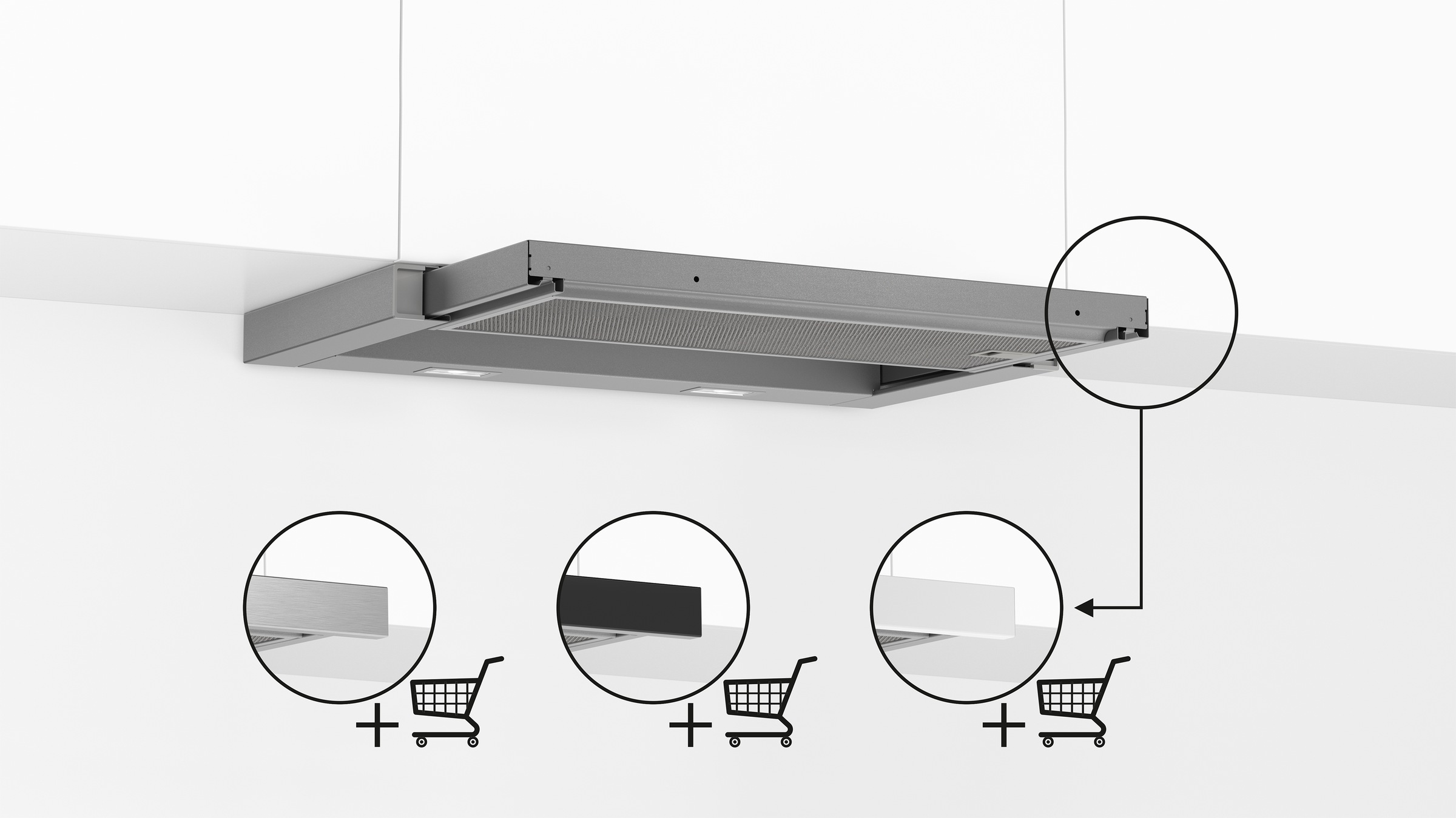 BOSCH Flachschirmhaube »DFL063W57« Serie Serie 2