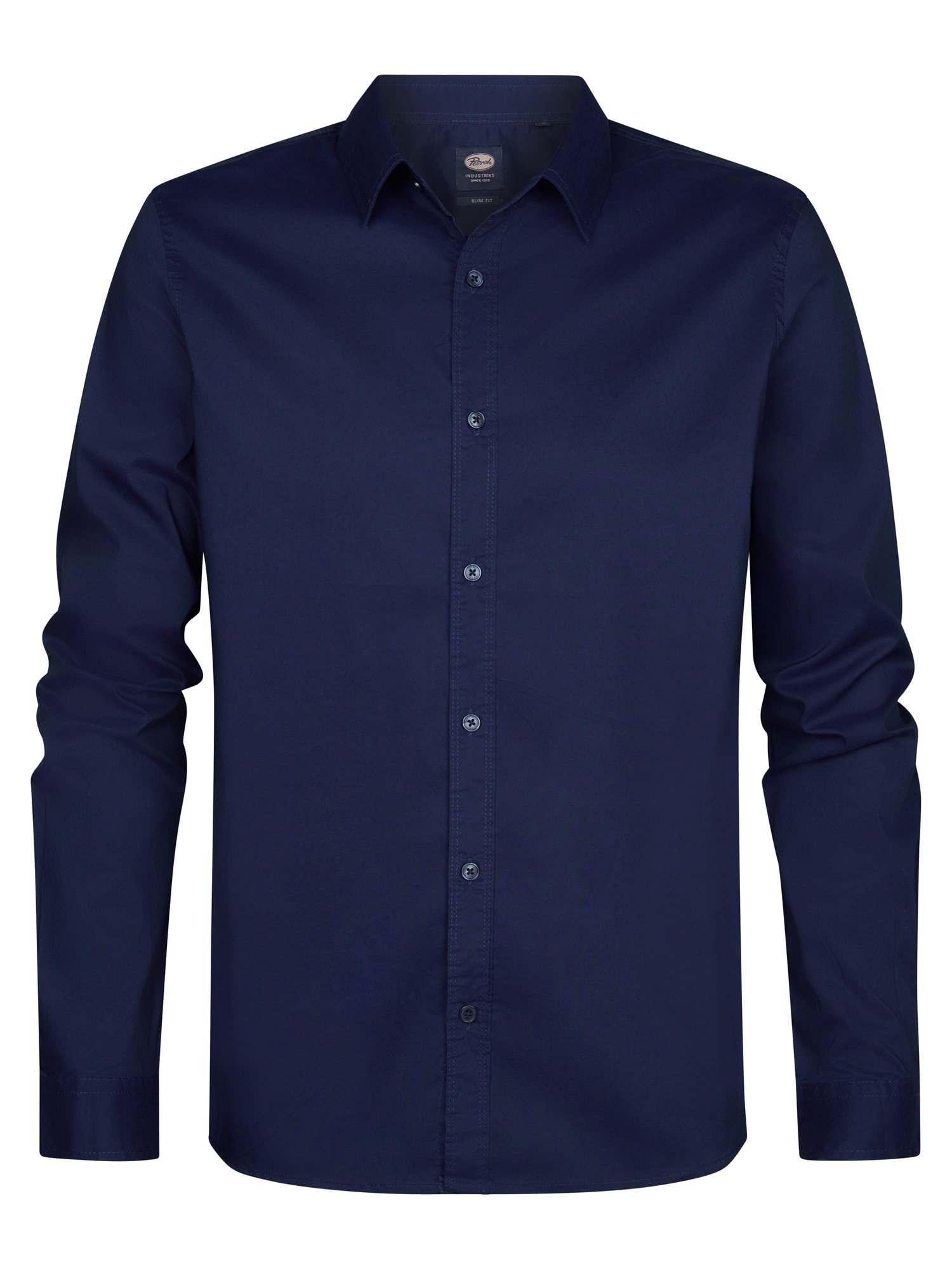 Petrol Industries Langarmshirt, mit Button-Down Kragen