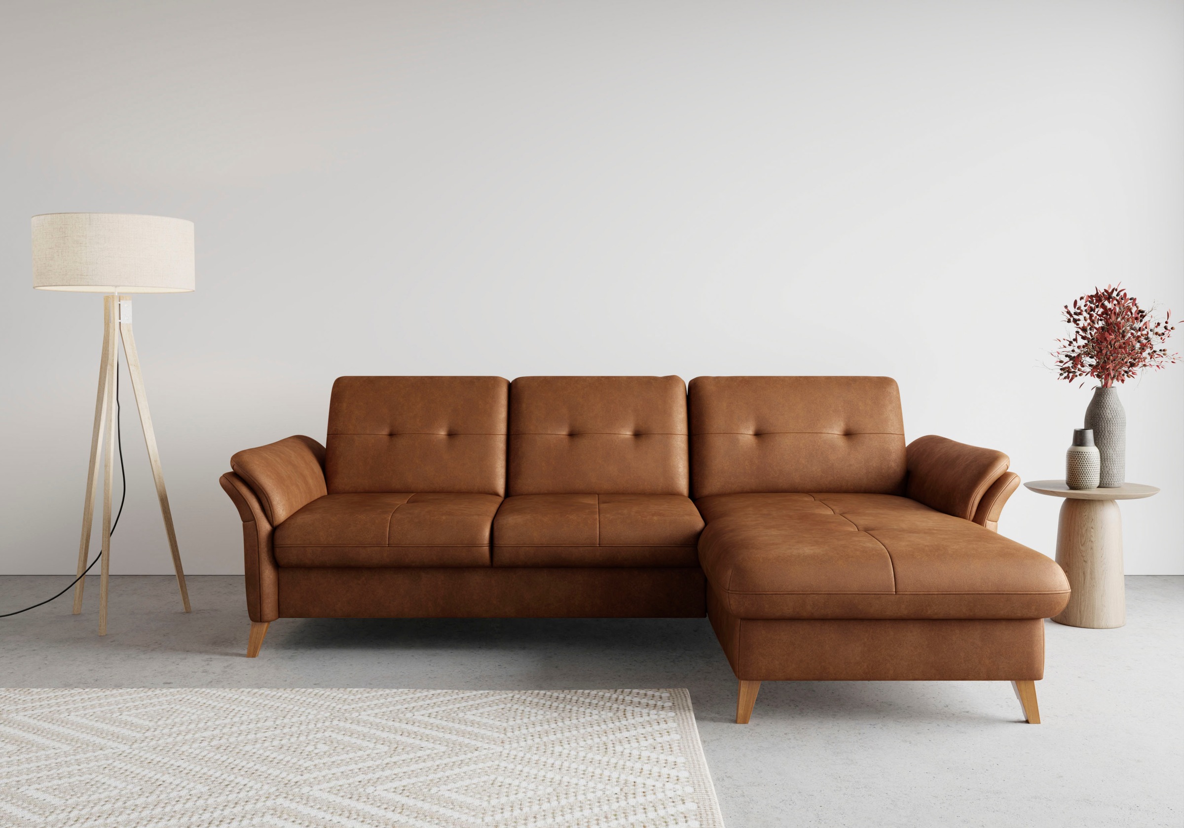 sit&more Ecksofa »Göteborg«, Sitztiefenverstellung und Federkern, wahlweise günstig online kaufen