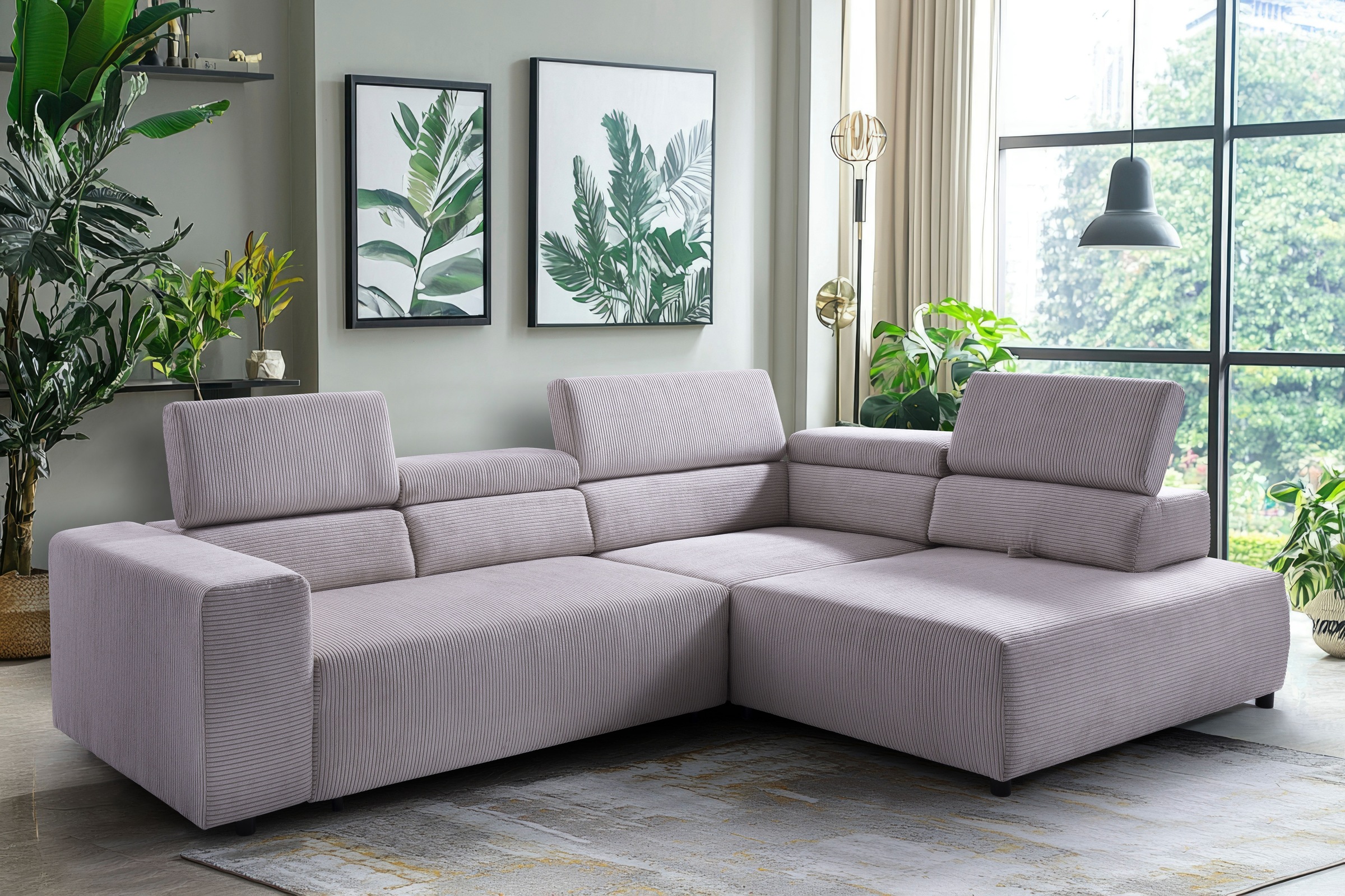 exxpo - sofa fashion Ecksofa »VITTORIO mit Komfortfunktionen, bequem und mo günstig online kaufen
