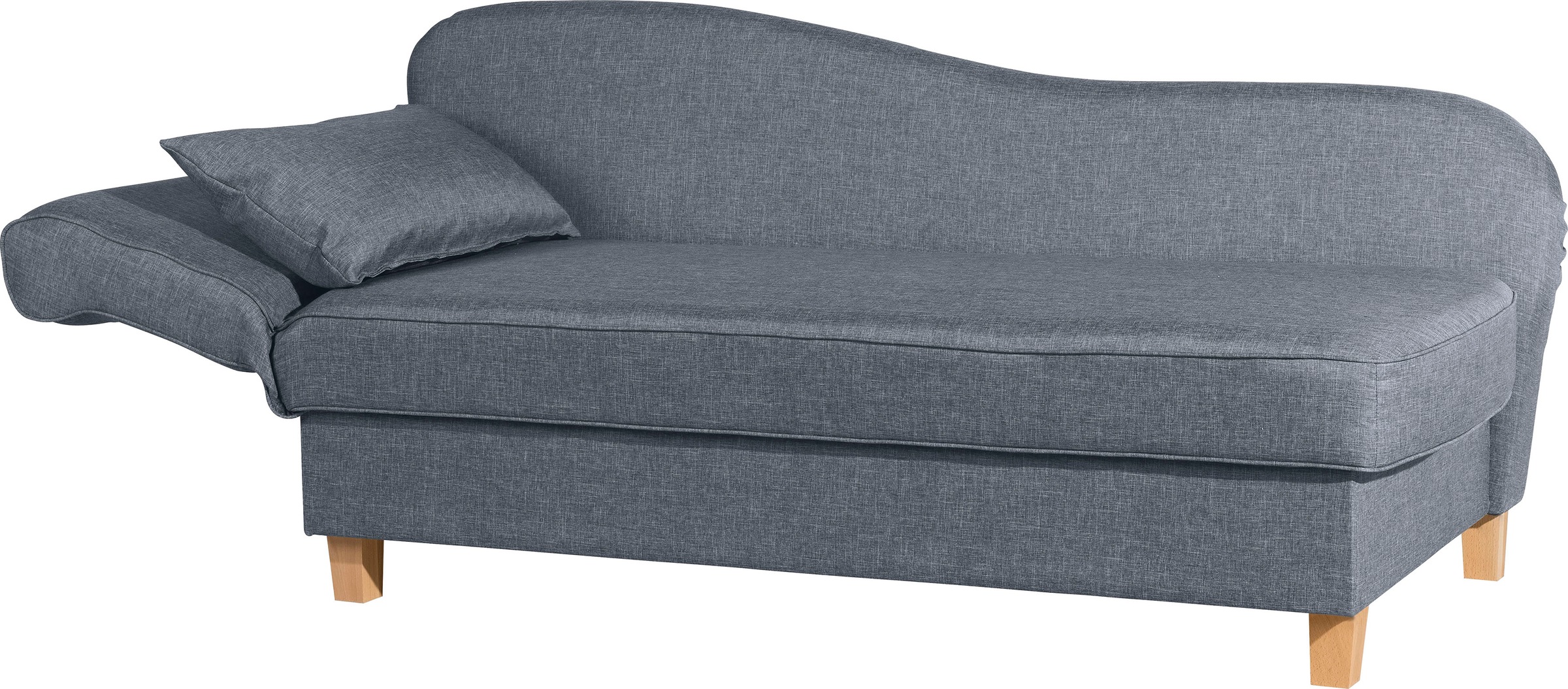 Max Winzer® Recamiere »Saturn mit verstellbarer Armlehne und Bettkasten, bequem zum Relaxen«, Armlehne links oder rechts, inkusive 4 Kissen