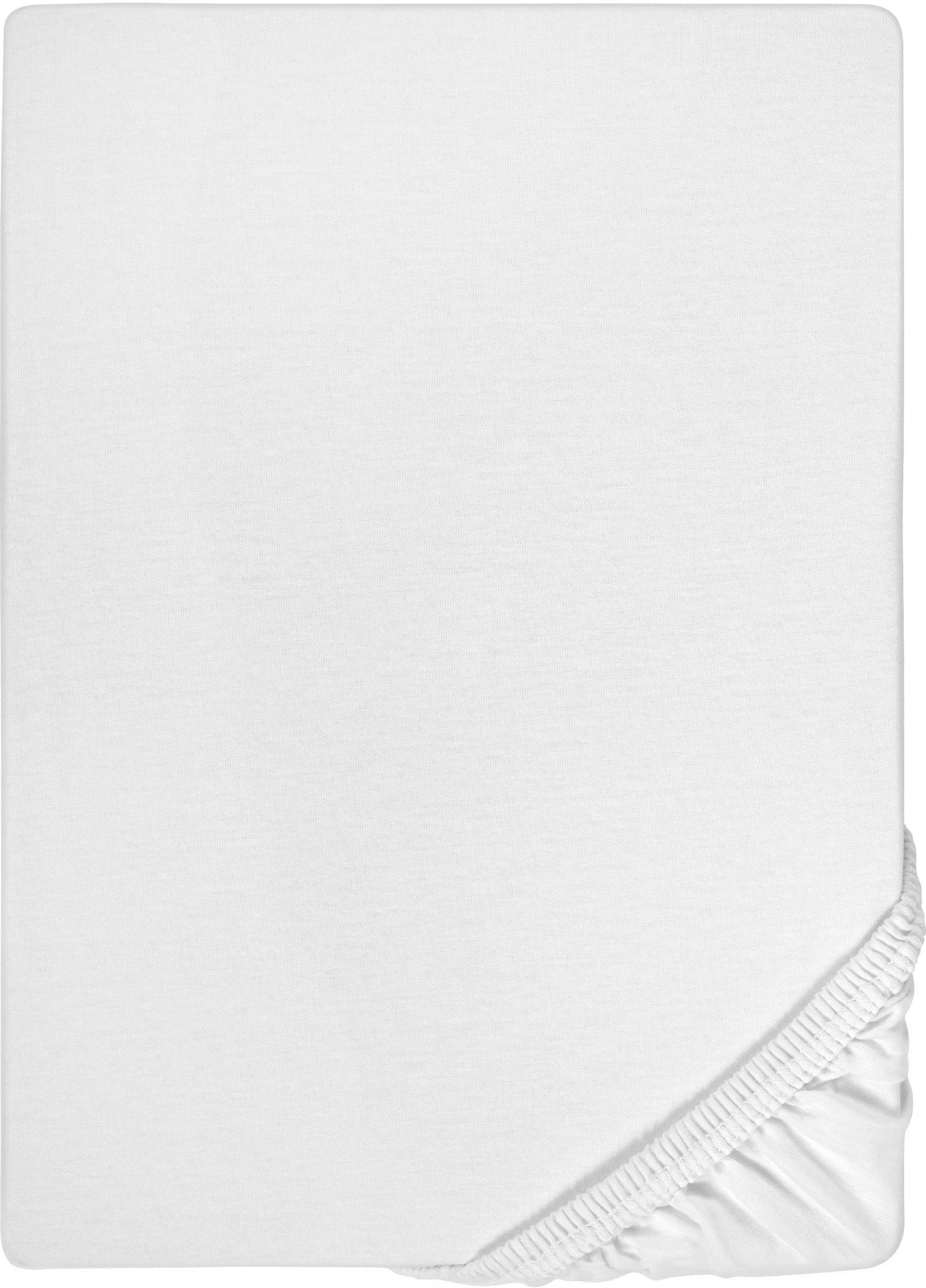 Biberna Spannbettlaken »Conny« hochwertiges Jersey-Elasthan geeignet für Wasser- und Boxspringbetten