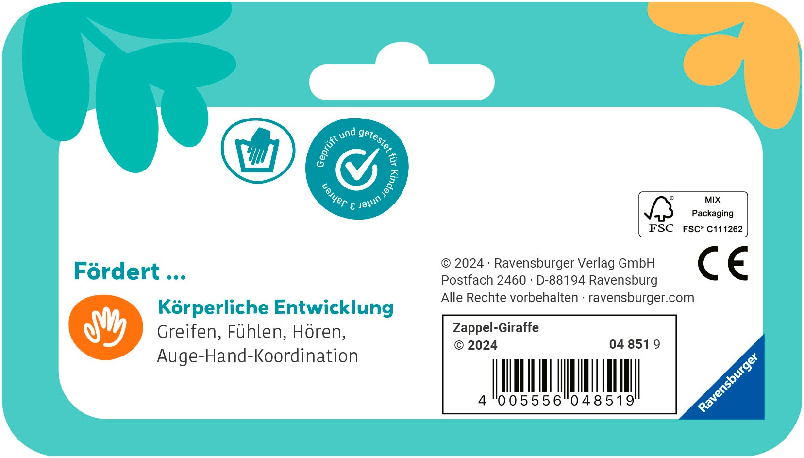 Ravensburger Greifspielzeug »Play+ Zappel-Giraffe«