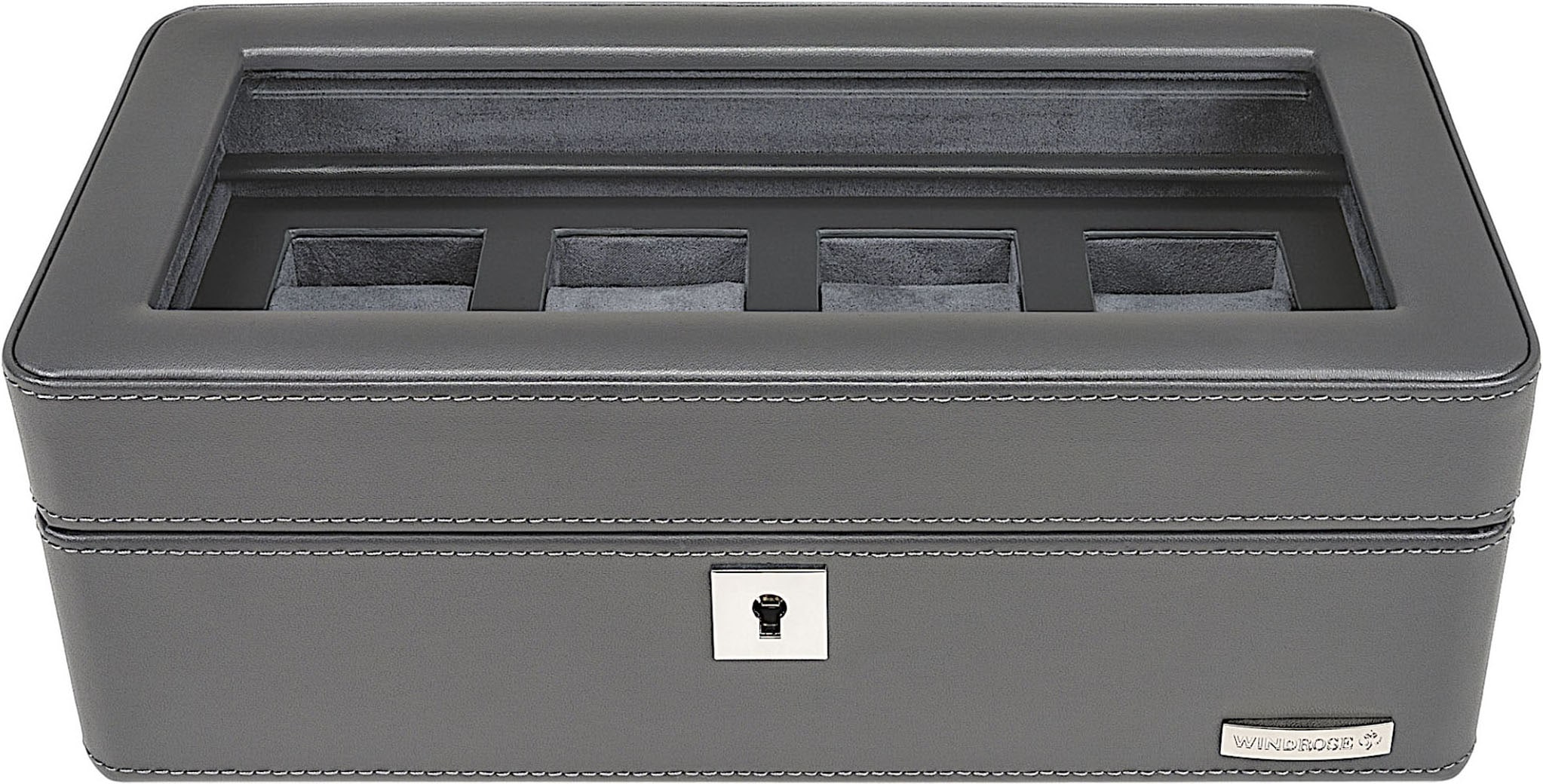 WINDROSE Uhrenbox »Tempora, 804020.07«, Aufbewahrung, Uhrenkasten, Ø max.40mm, Armbanduhr, Geschenkidee
