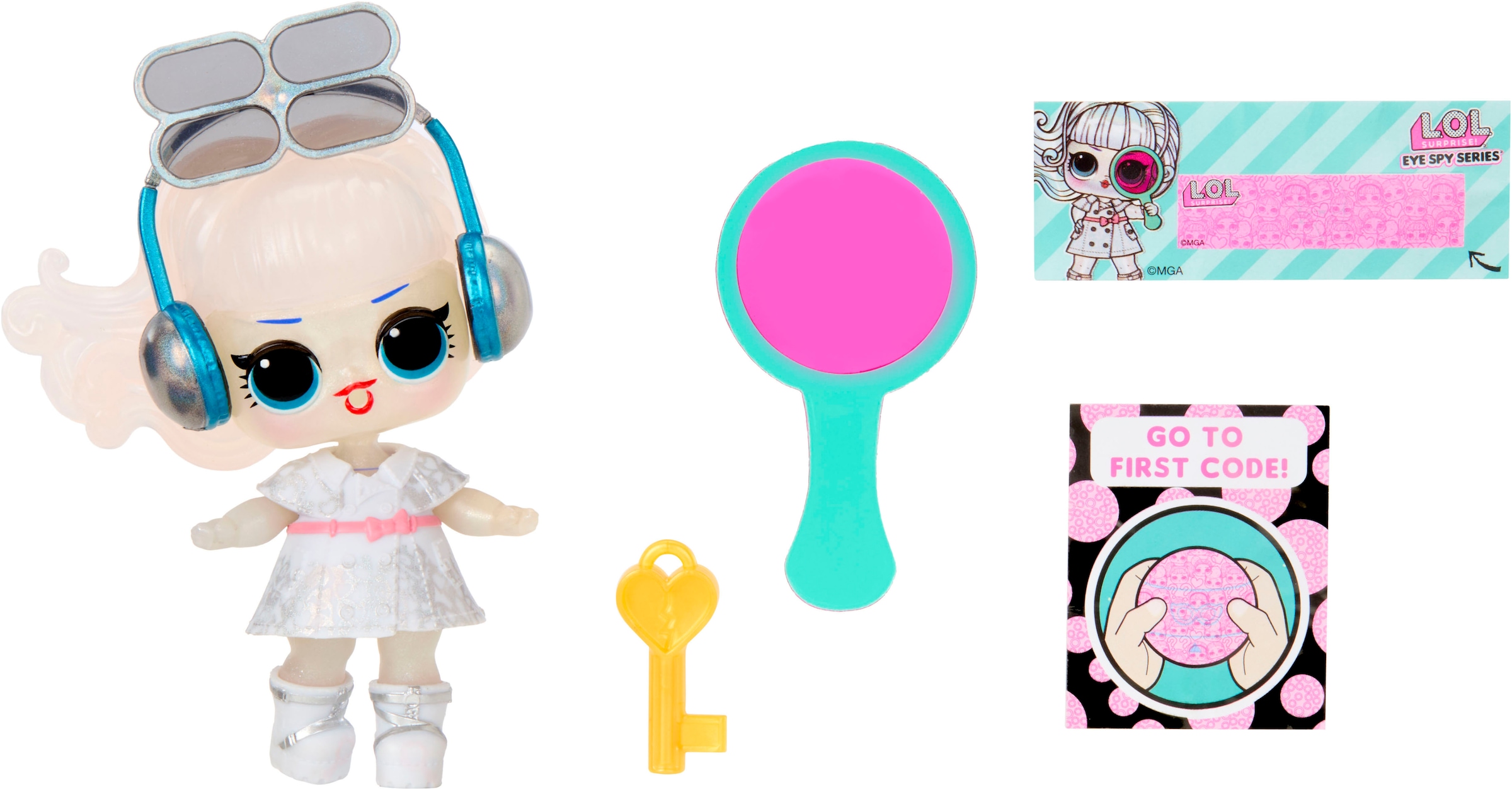 L.O.L. SURPRISE! Anziehpuppe »L.O.L. Surprise Eye Spy Tots«, mit magischem Farbwechsel; Lieferung erfolgt sortiert