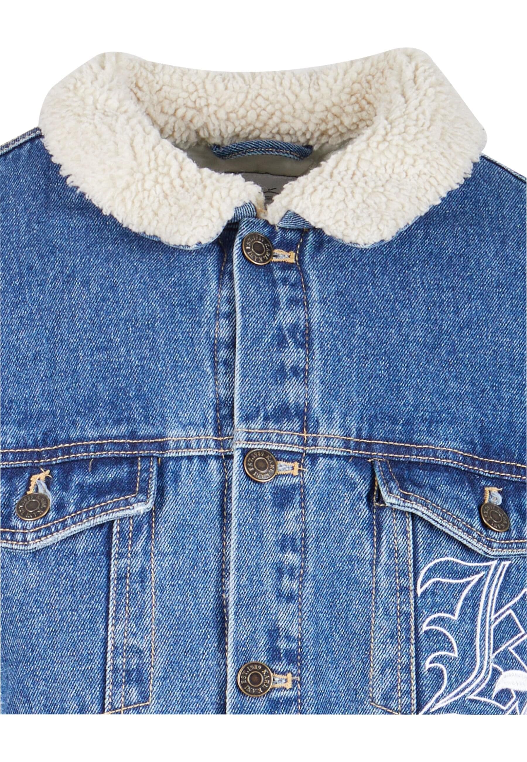 Karl Kani Jeansjacke »Karl Kani Herren KM224-062-1 KK Old English Denim Jacket« 1 Stk. tlg. ohne Kapuze
