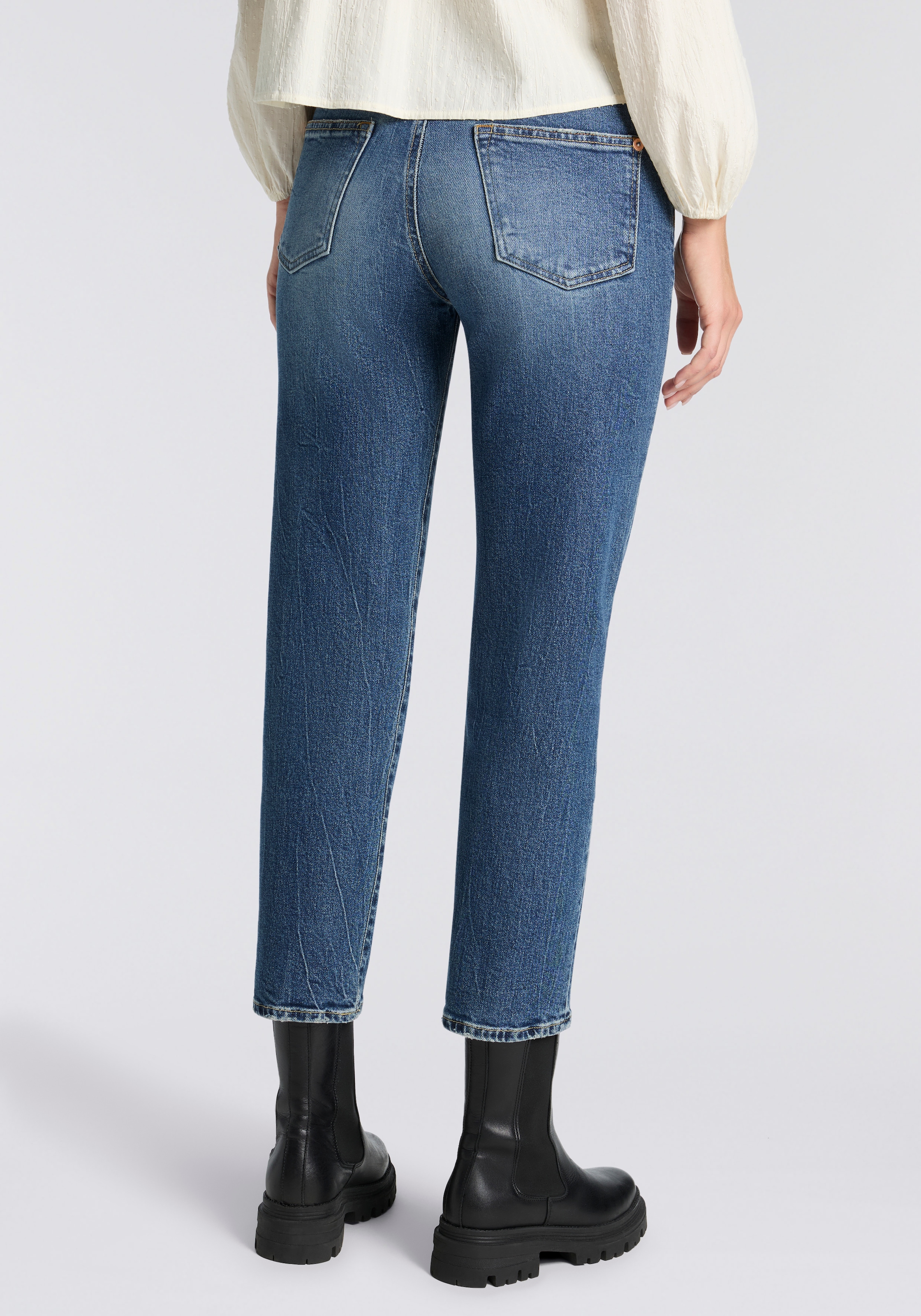 Herrlicher 5-Pocket-Jeans »Breezy Cropped Denim« Straight Fit