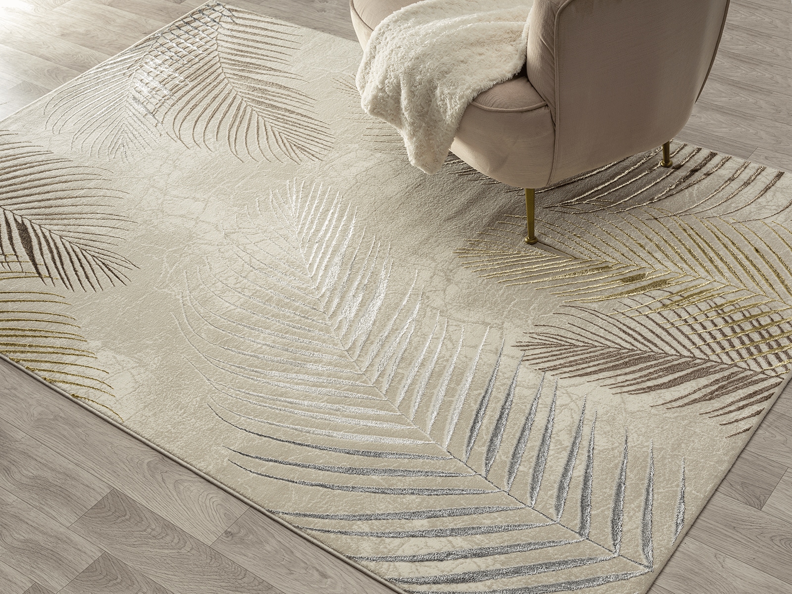 the carpet Teppich »Mila«, rechteckig, 8 mm Höhe, moderner Wohnzimmer Teppich elegant glänzender Flor