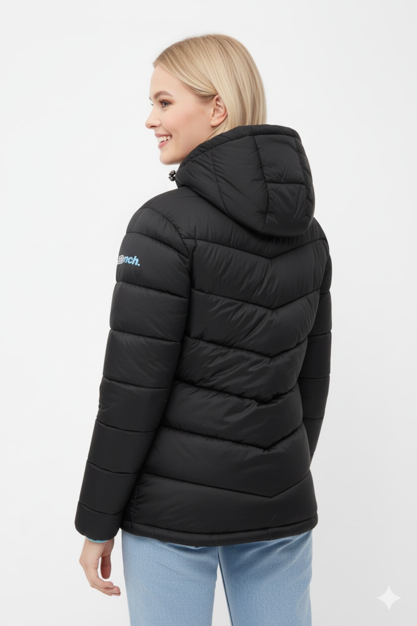 Bench. Steppjacke »JIYRA« mit Kapuze leichte, taillierte Übergangsjacke mit breiter Steppung und Kapuze