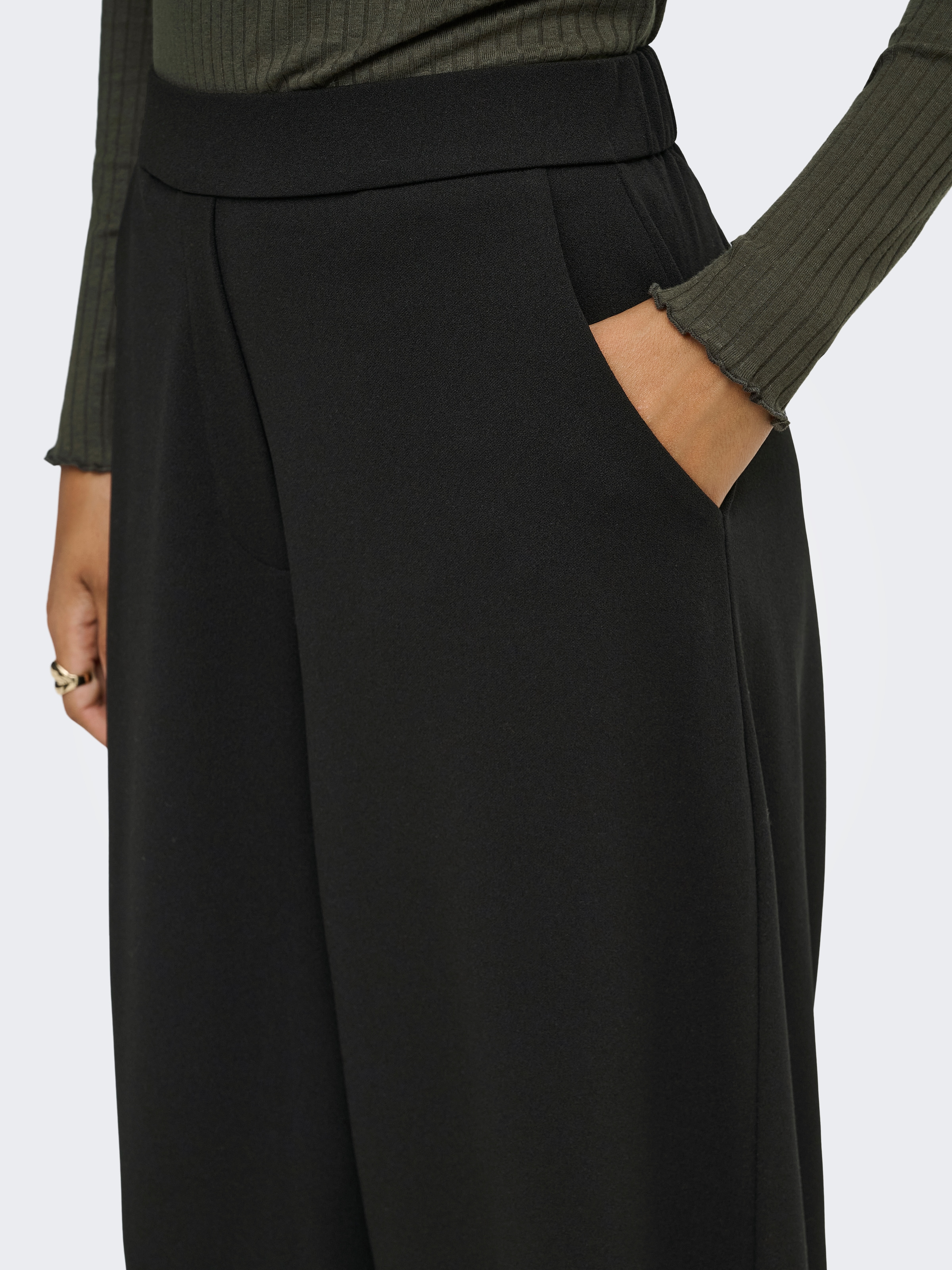 JDY Jerseyhose »JDYGEGGO LIFE ONE BAR PANT JRS NOOS«  Materialmix, barrel fit