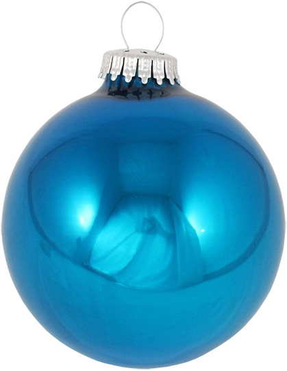 KREBS GLAS LAUSCHA Weihnachtsbaumkugel »CBK30611, Weihnachtsdeko, Christbaumschmuck, Christbaumkugeln Glas« blau