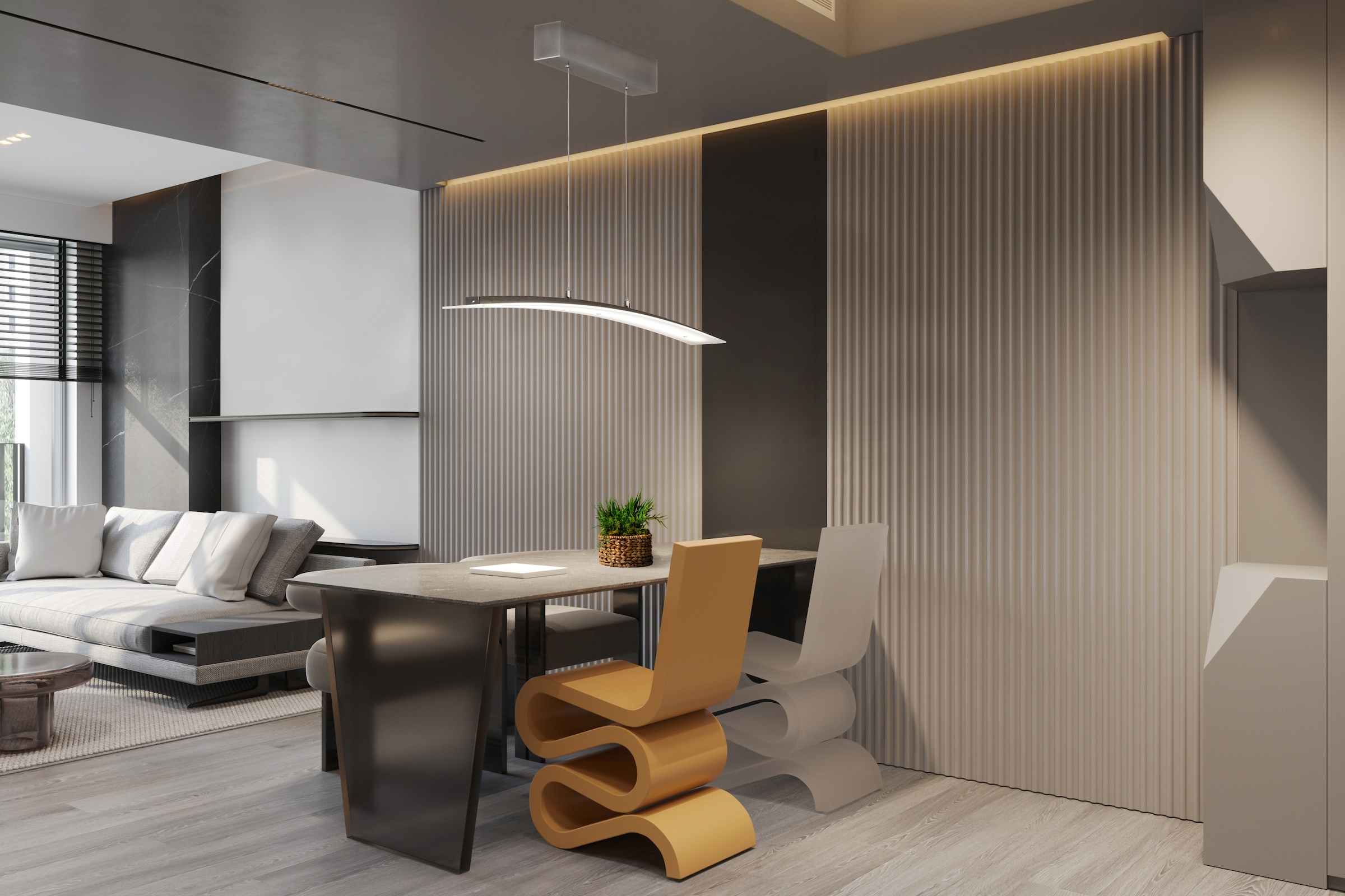 FISCHER & HONSEL Pendelleuchte »Mavero« LED-Board 1 Stk. Farbtemperatur in 3 Stufen einstellbar, höhenverstellbar mit Kabellift