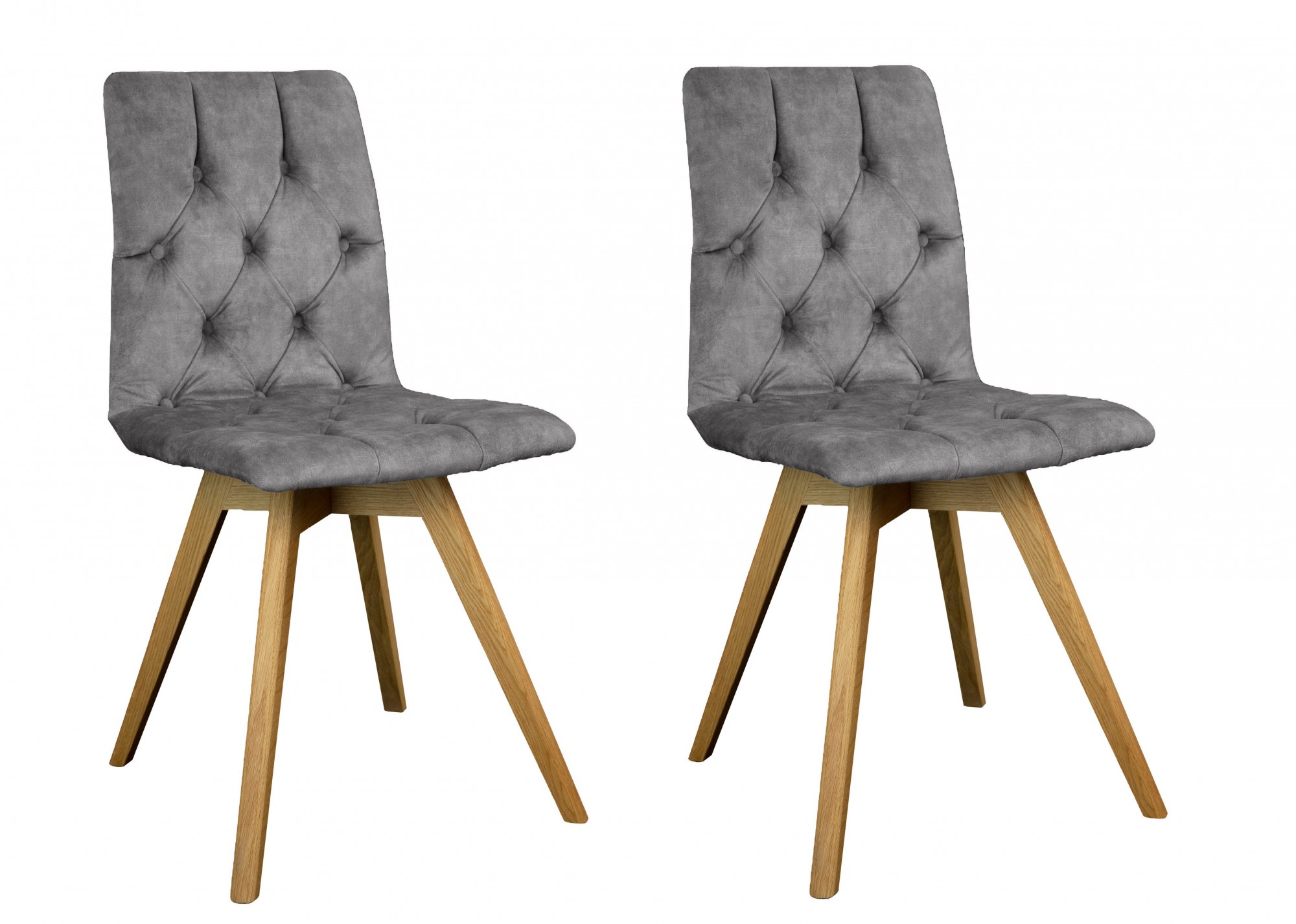 andas Esszimmerstuhl "Rania" (Set) 2 Stk. Samtvelours Massivholzgestell, mi günstig online kaufen