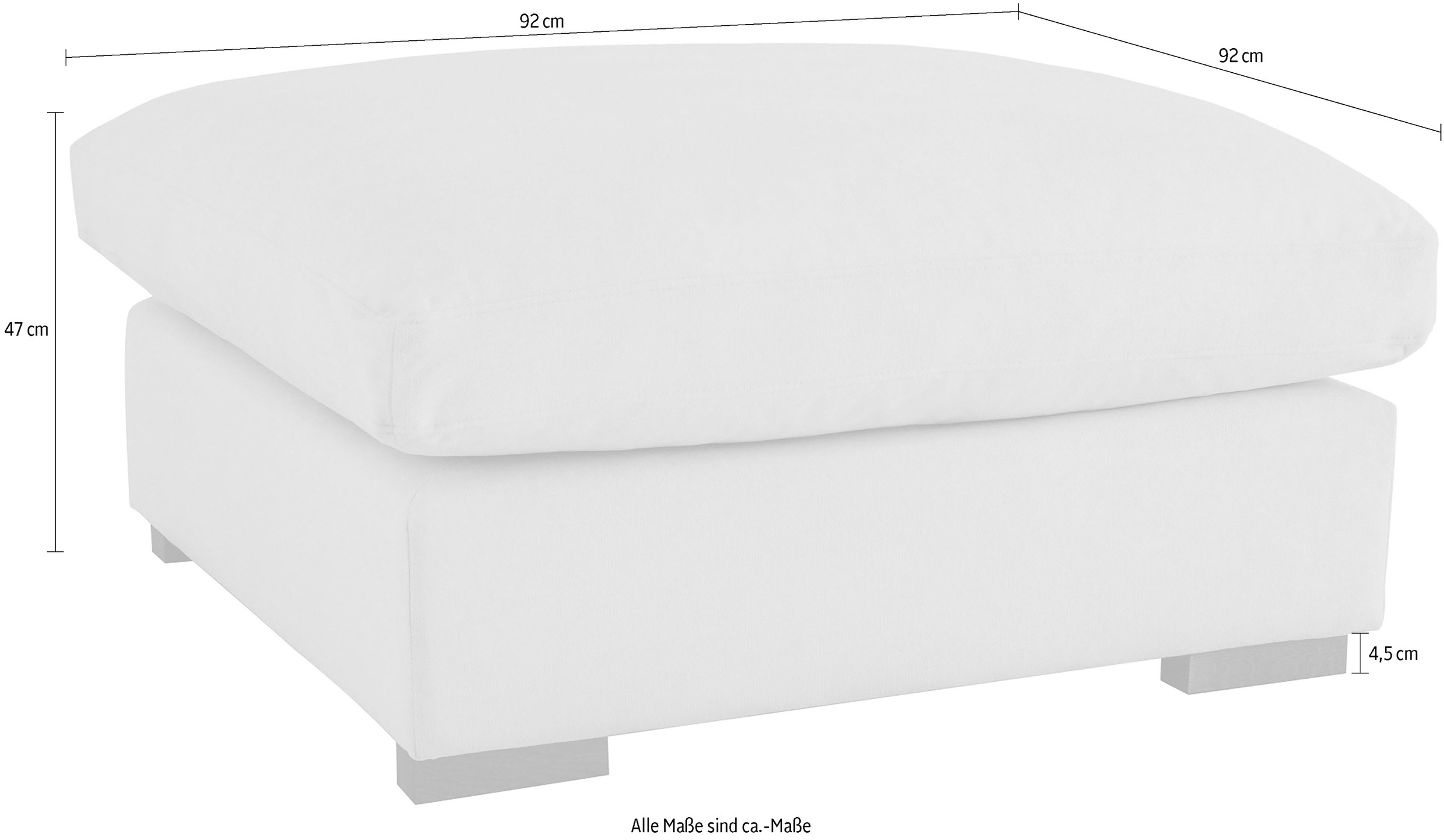 Guido Maria Kretschmer Home&Living Hocker »Pantin«, mit Federn und Daunen