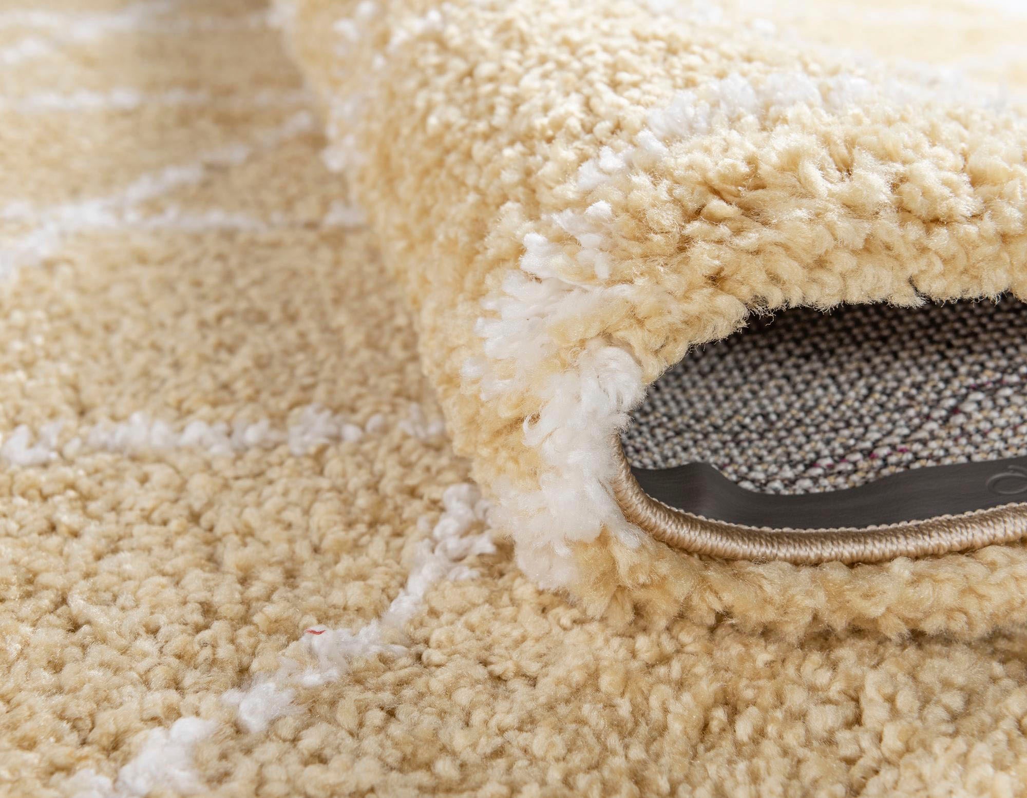 Myflair Möbel & Accessoires Hochflor-Teppich »Temara Shag, LAGERRÄUMUNG!«, rechteckig, 51 mm Höhe, gewebt, Rauten Design, weich & kuschelig