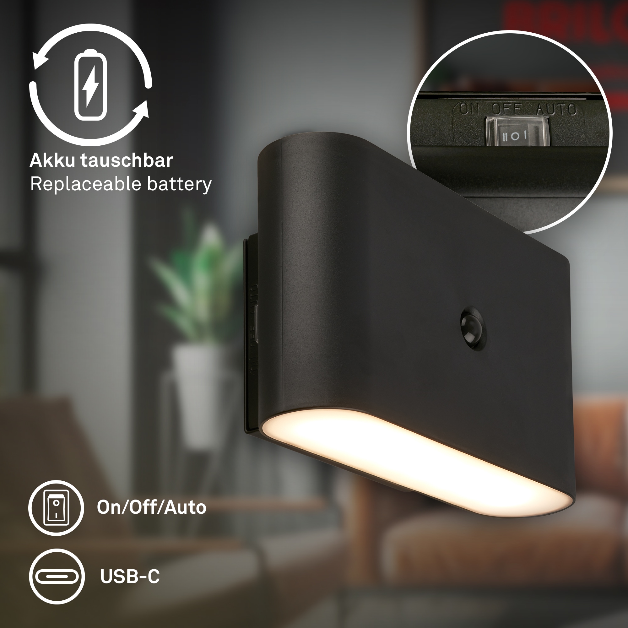 Briloner Leuchten LED Wandleuchte »CHET 3878015«