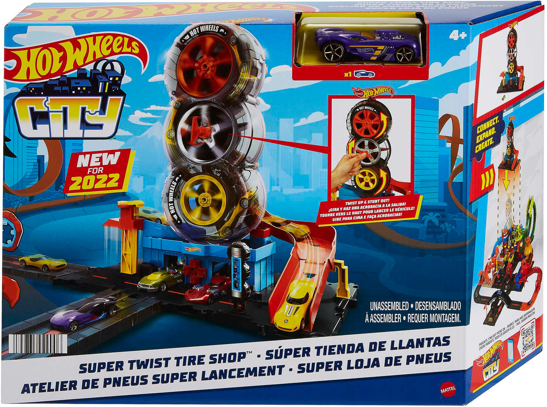 Spiel-Parkhaus »City Super Reifen Shop«, inklusive 1 Spielzeugauto