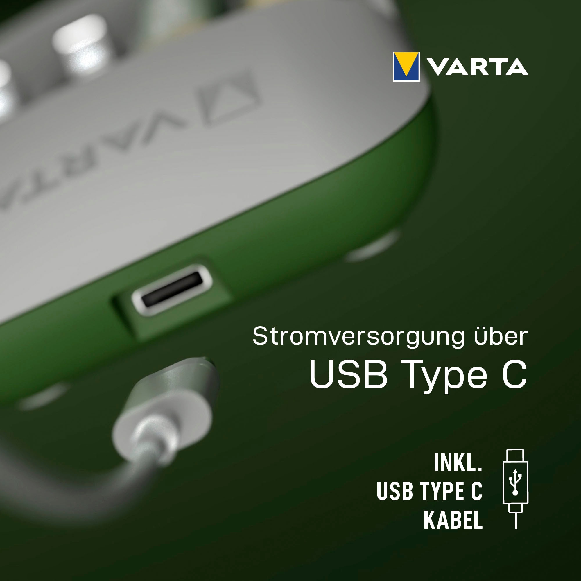 VARTA Batterie-Ladegerät »Eco Charger Pro Recycled + 4 x 2100 mAh AA«, (Packung)