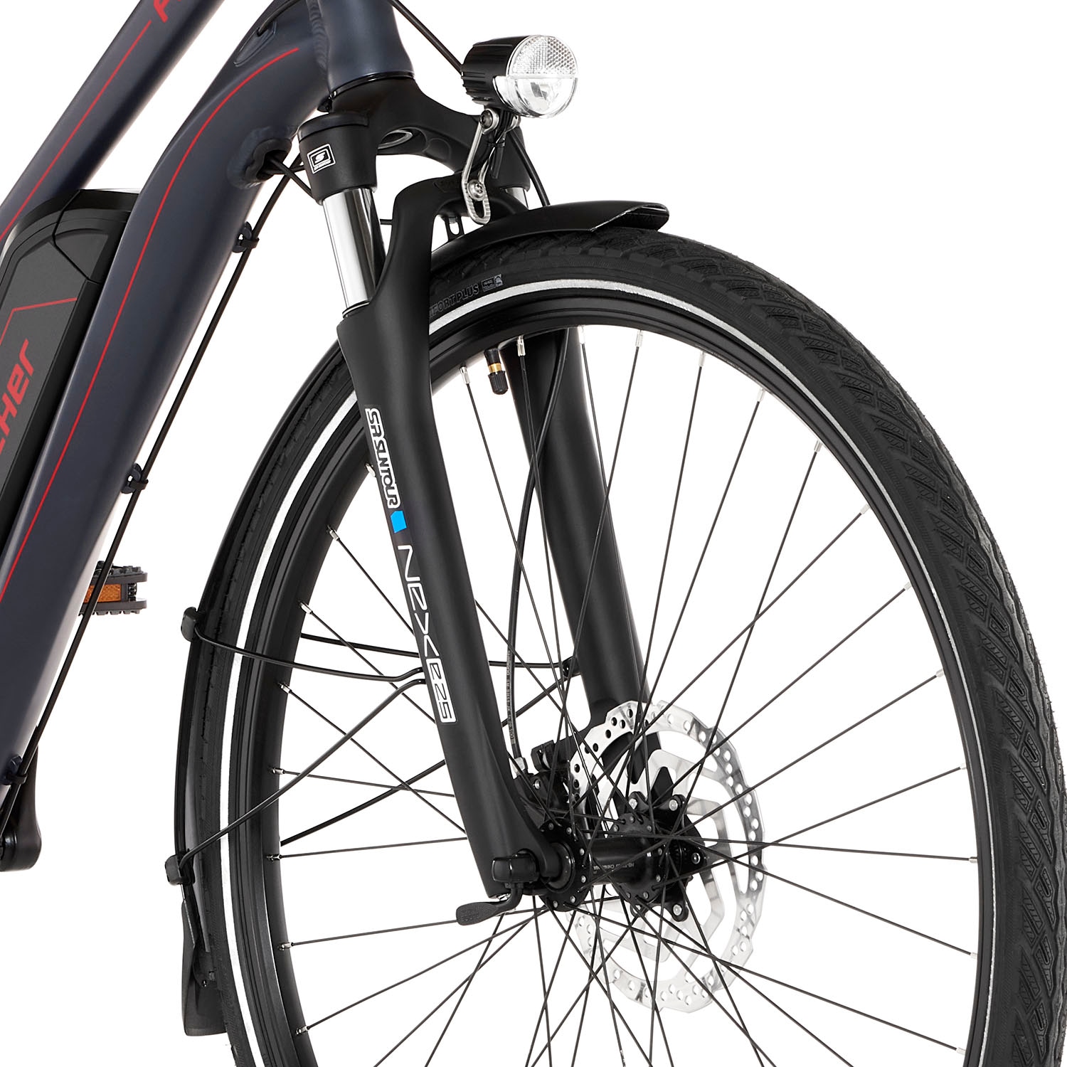 FISCHER Fahrrad E-Bike »VIATOR 1.0 Trapez 44«, 8 Gang, Shimano, Acera, Heckmotor 250 W, (mit integr. Rahmenschloss), Pedelec, Elektrofahrrad für Damen u. Herren