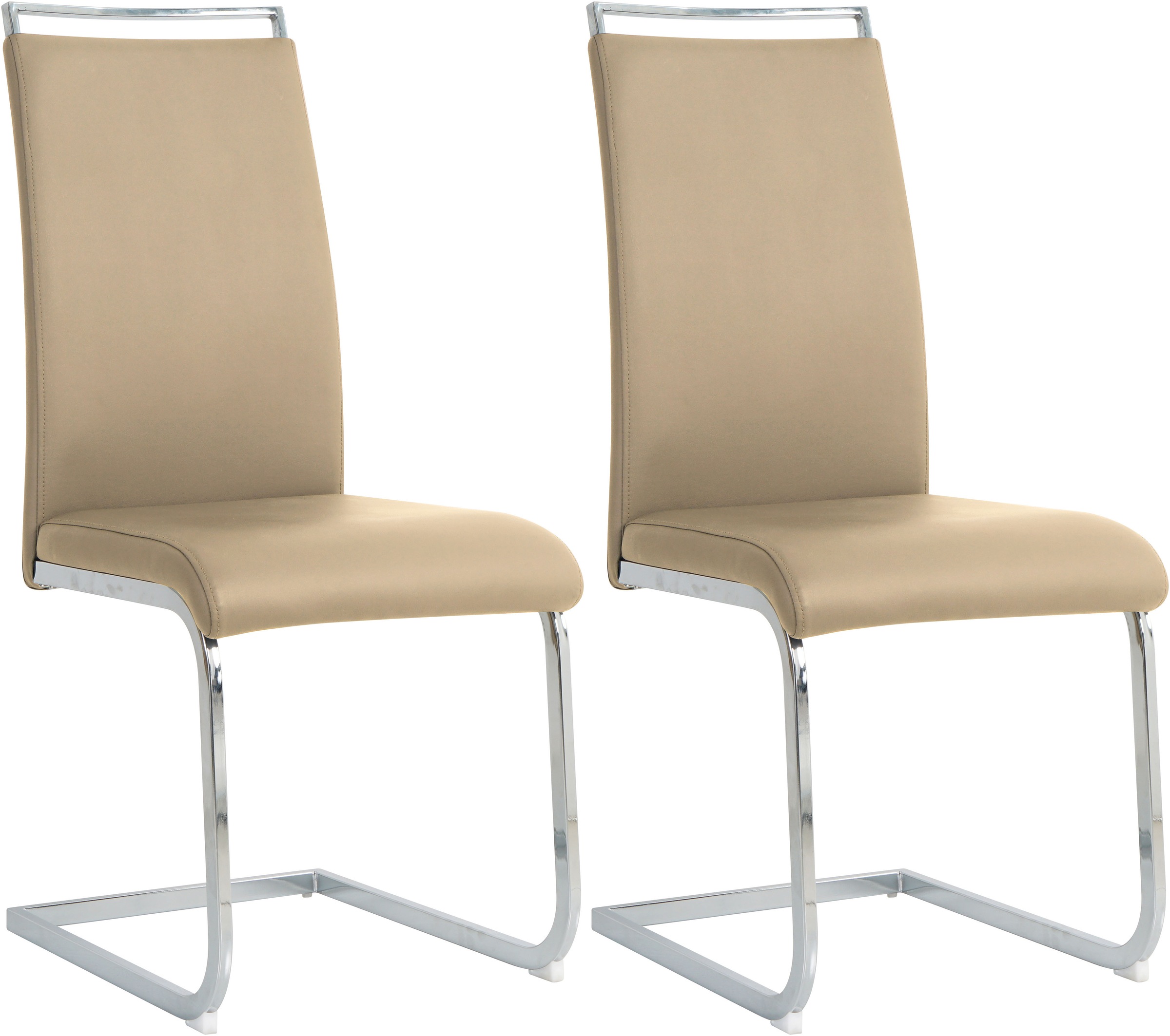 INOSIGN Freischwinger, (Set), 2 St., Kunstleder, mit Wellenunterfederung günstig online kaufen