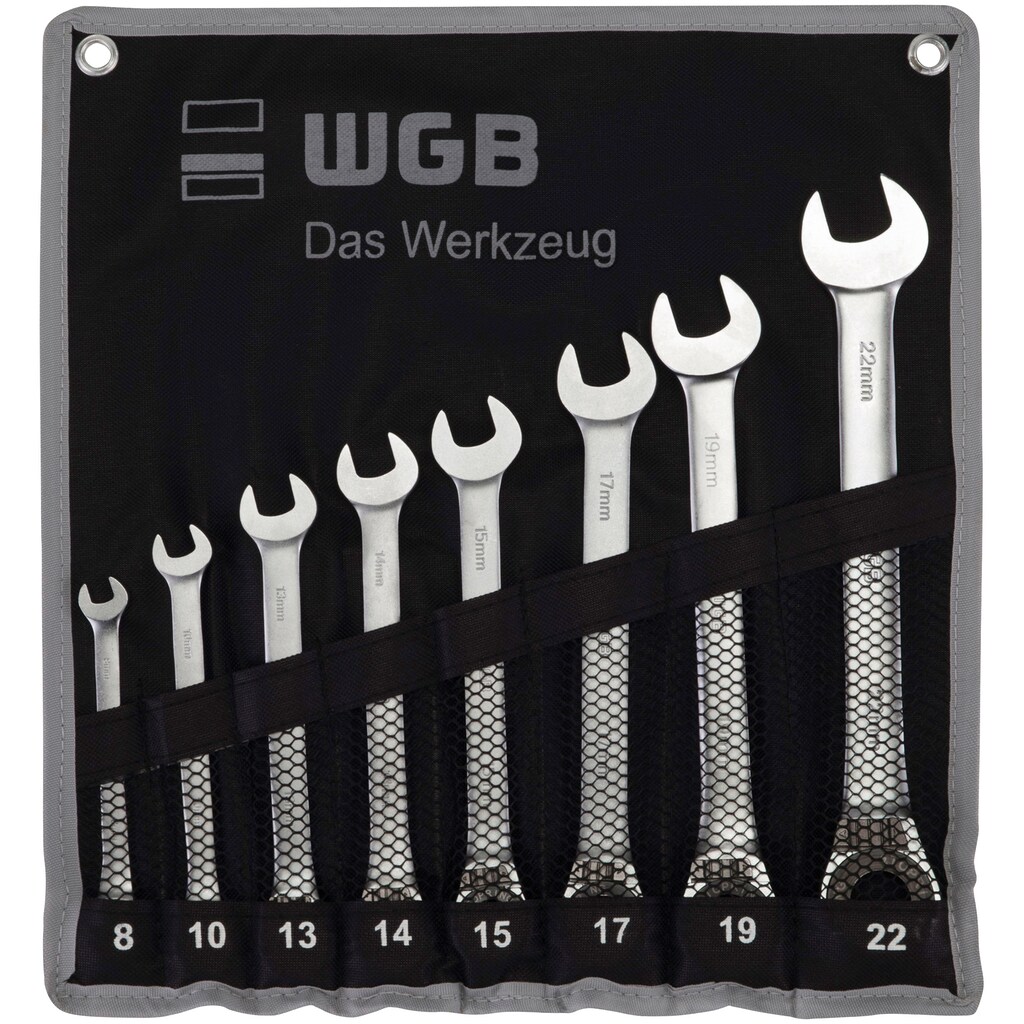 WGB Das Werkzeug Maulschlüssel »235 RT Ringmaulschlüssel«, (Set, 8 St.)