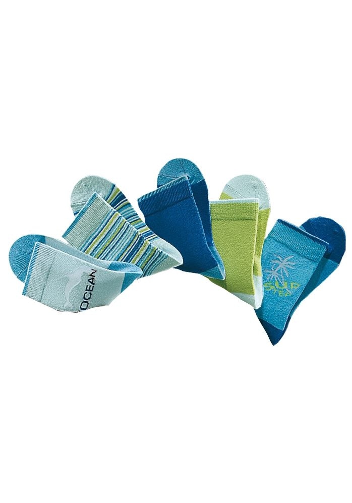 Socken, (Set, 5 Paar), mit verstärkter Ferse & Spitze