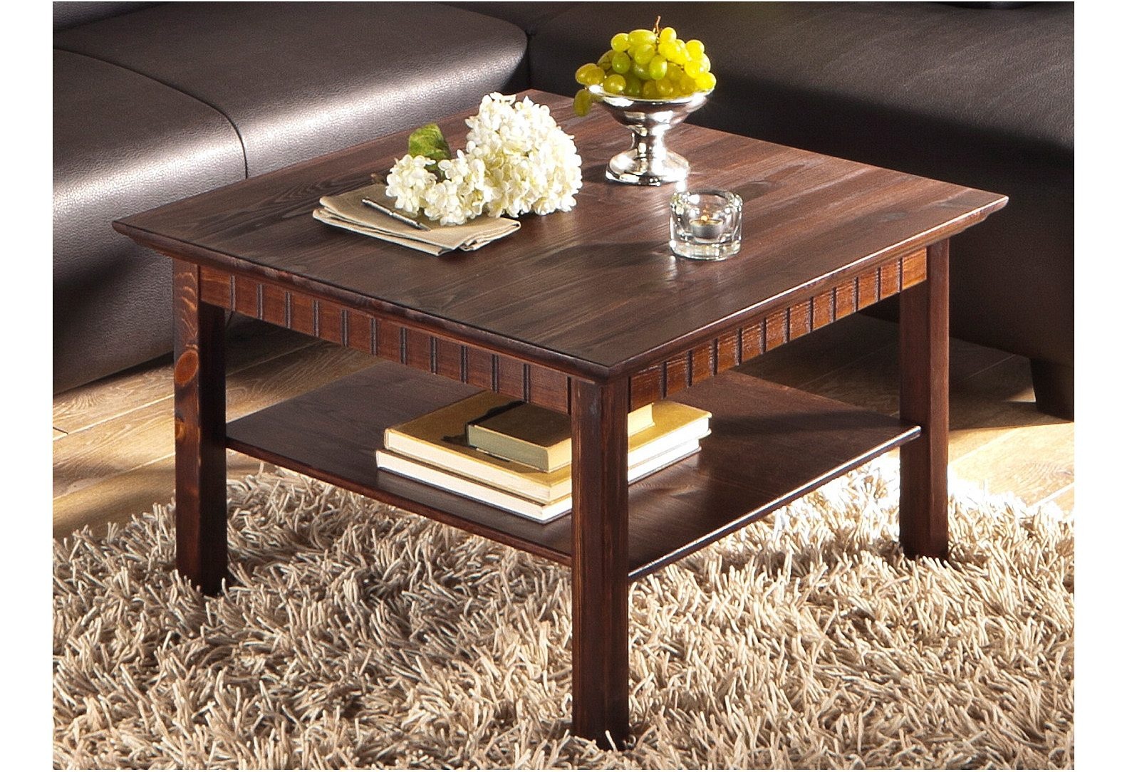 Home affaire Couchtisch »Lisa«, Kaffeetisch, massives Kiefernholz, B/T/H: 7 günstig online kaufen