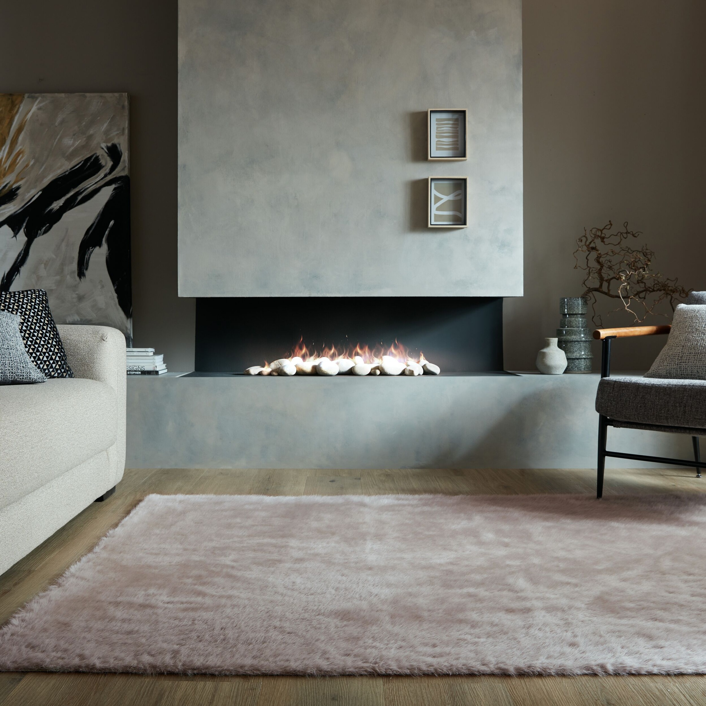 FLAIR RUGS Hochflor-Teppich »Alpine Faux Fur«, rechteckig, 35 mm Höhe, waschbarer Kunstpelzteppich