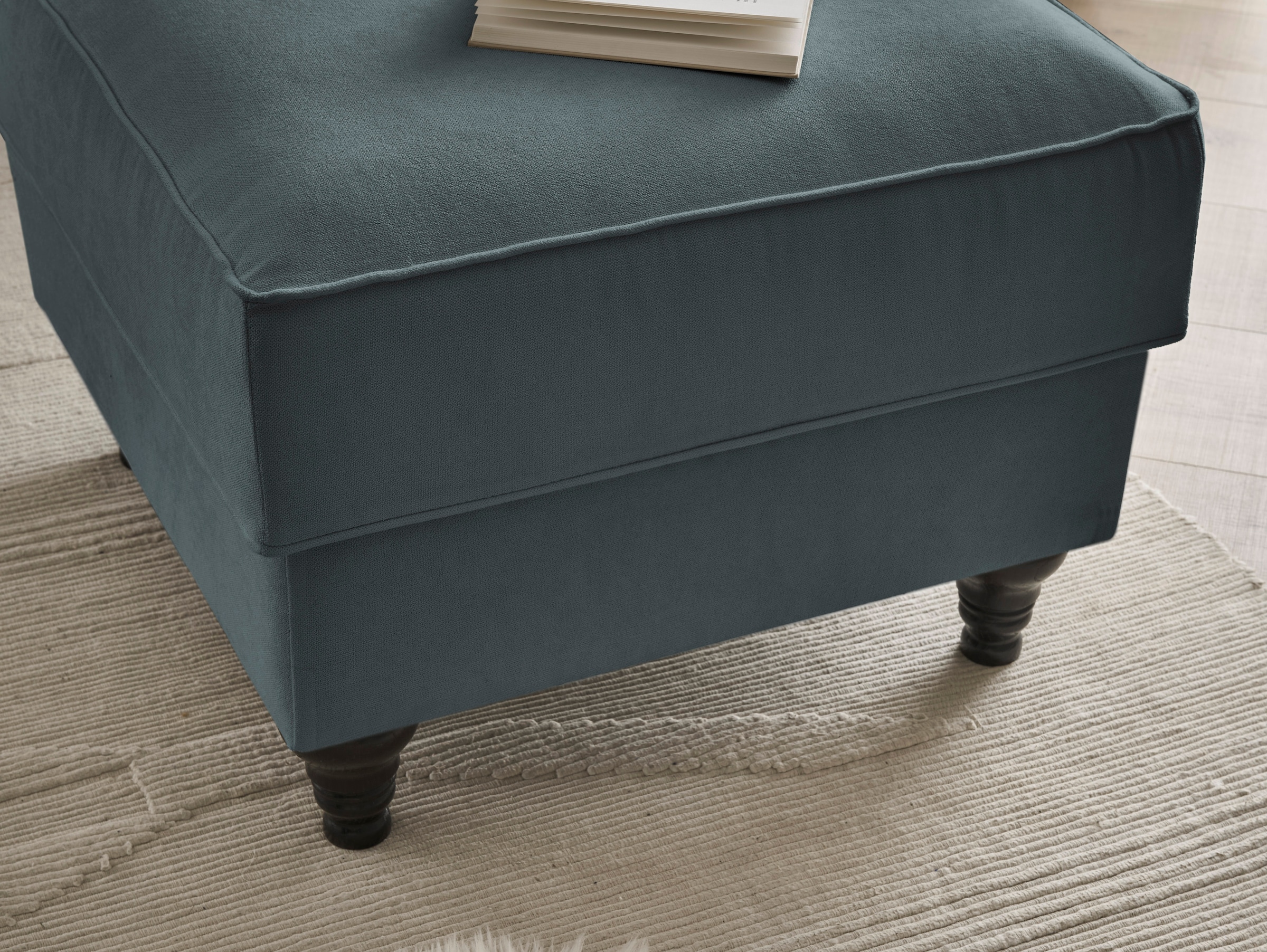 Home affaire Sessel »WESTMINSTER«, (Set, 2 St., 1Sessel, 1 Hocker), mit Federkern-Polsterung