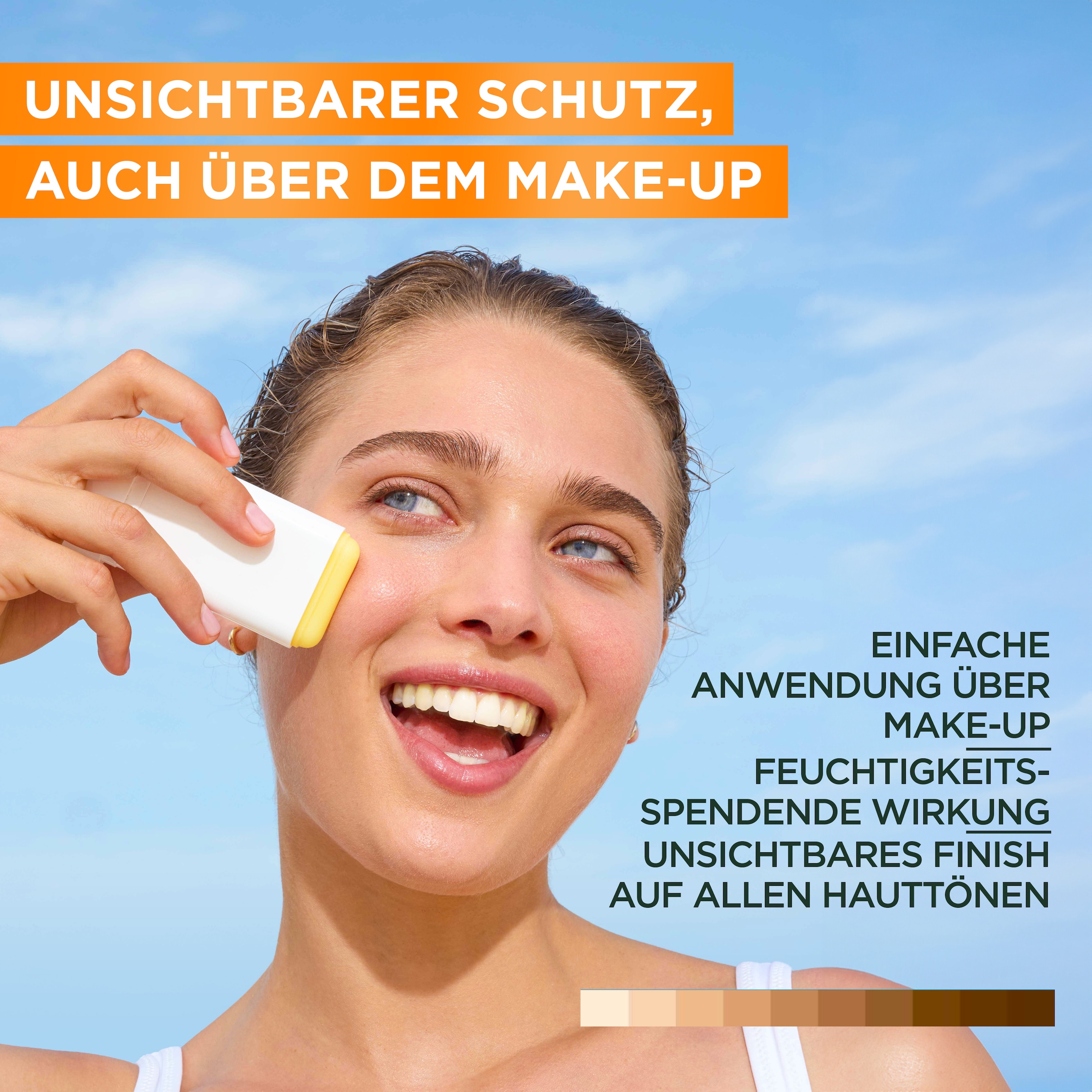 GARNIER Sonnenschutzstift »AMBRE SOLAIRE SUPER UV SUNSTICK LSF 50+« mit Sheabutter, fettet nicht