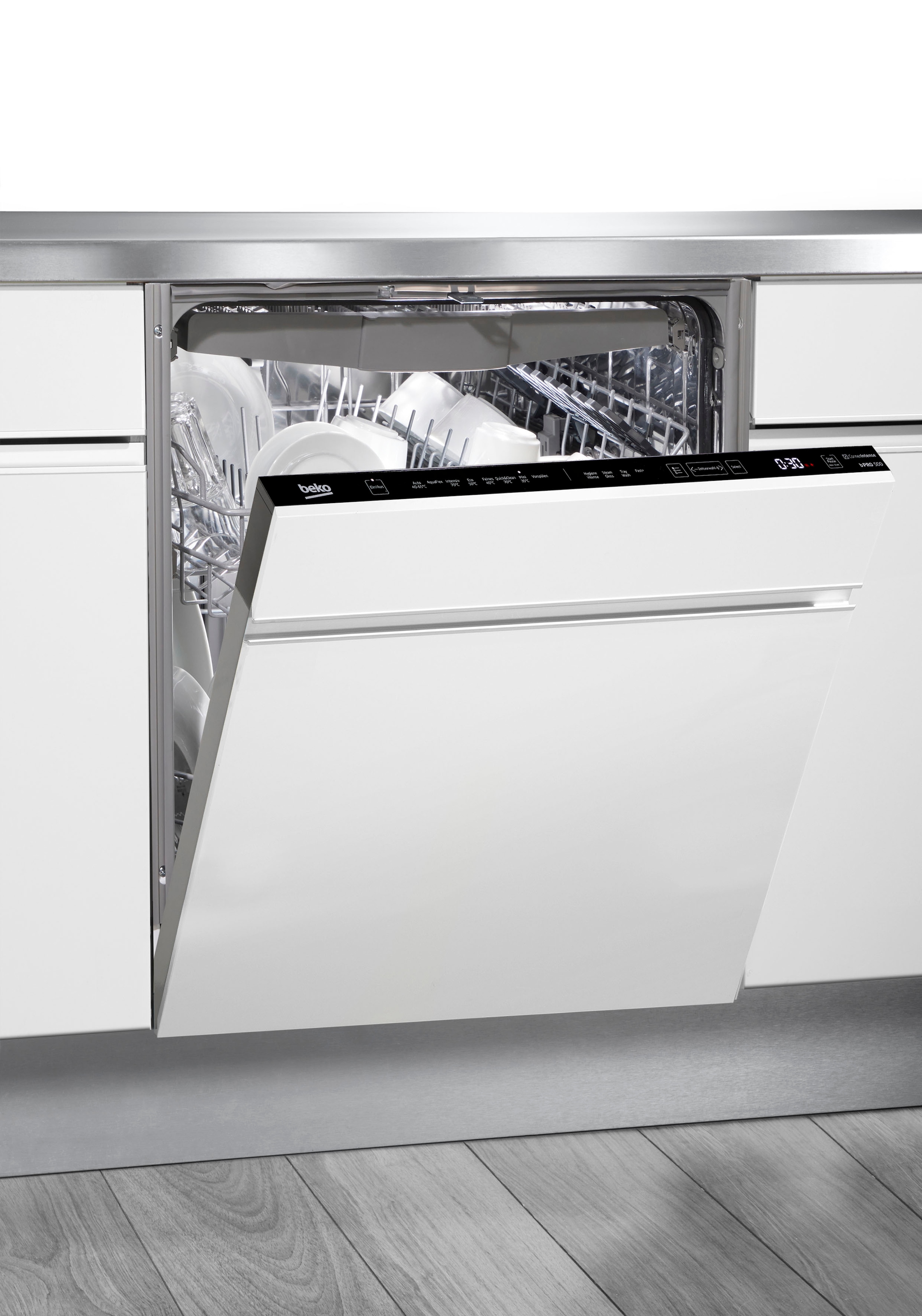 BEKO vollintegrierbarer Geschirrspüler »BDIN38440 7696401677«, 14 Maßgedecke, hocheinbaufähig