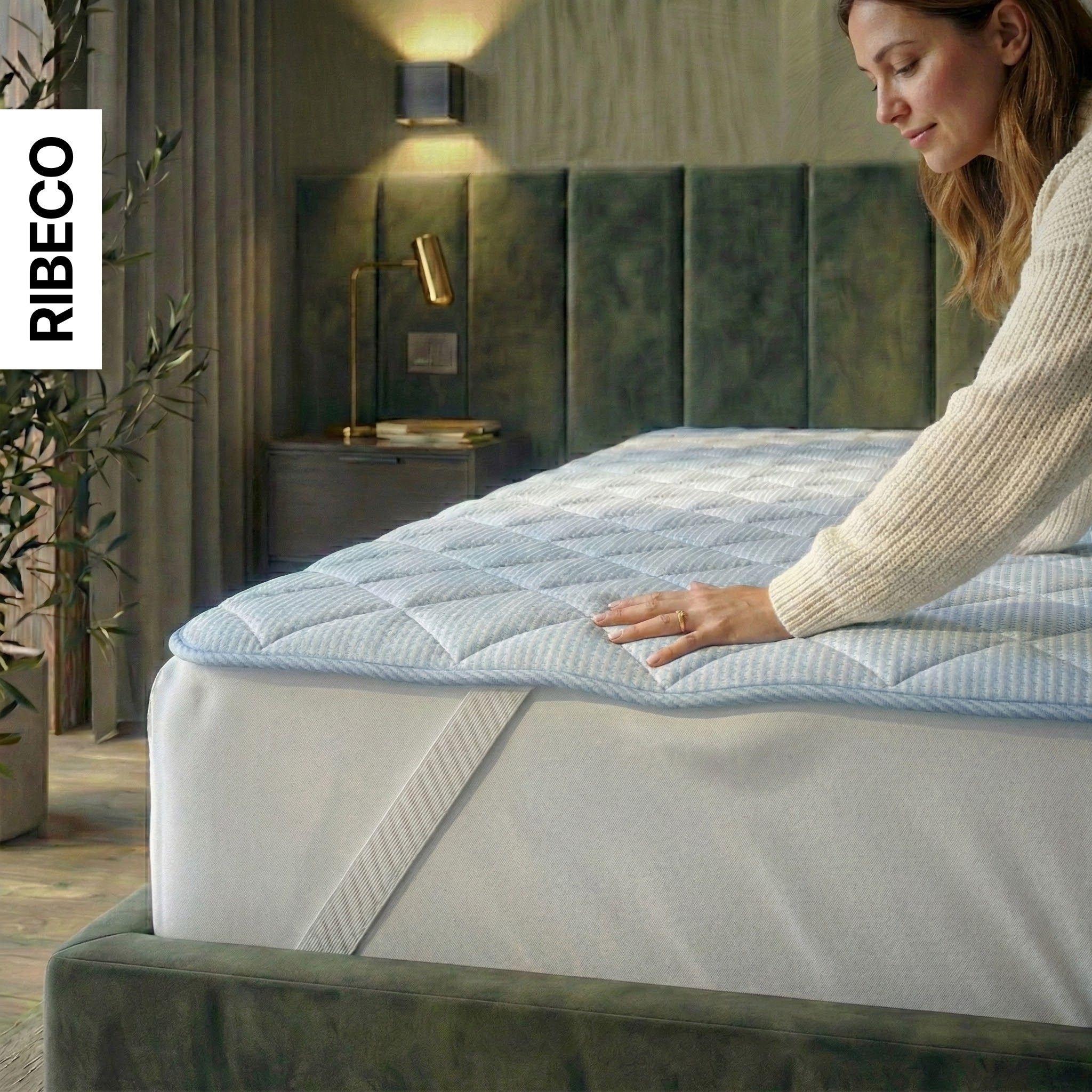 RIBECO Matratzenauflage »Top Cool, Auflage 90x200 cm, 120x200 cm, 180x200 cm, wendbar« Matratzenschoner, mit über 1.300 positiven Kundenbewertungen!