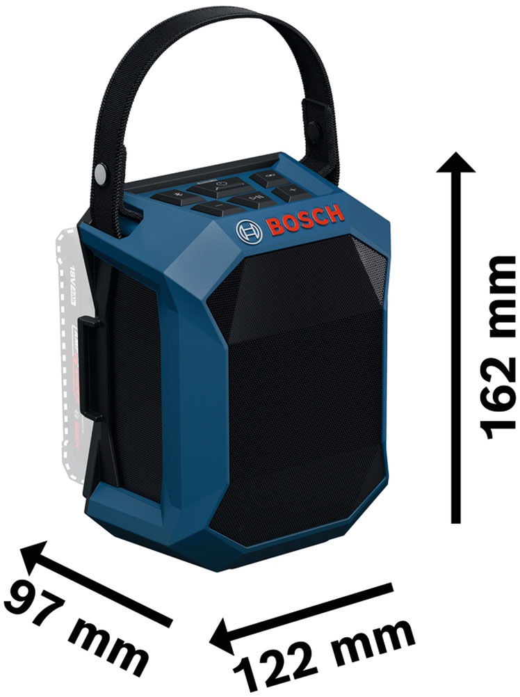 Bosch Professional Bluetooth-Lautsprecher »GPB 18V-1 C Professional solo« ( ) ohne Akku und Ladegerät
