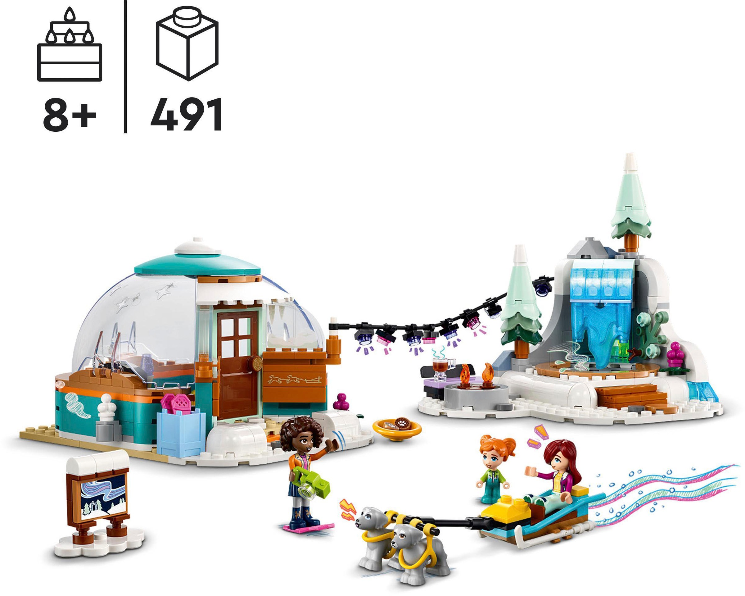 LEGO® Konstruktionsspielsteine »Ferien im Iglu (41760), LEGO® Friends«, (491 St.), Made in Europe