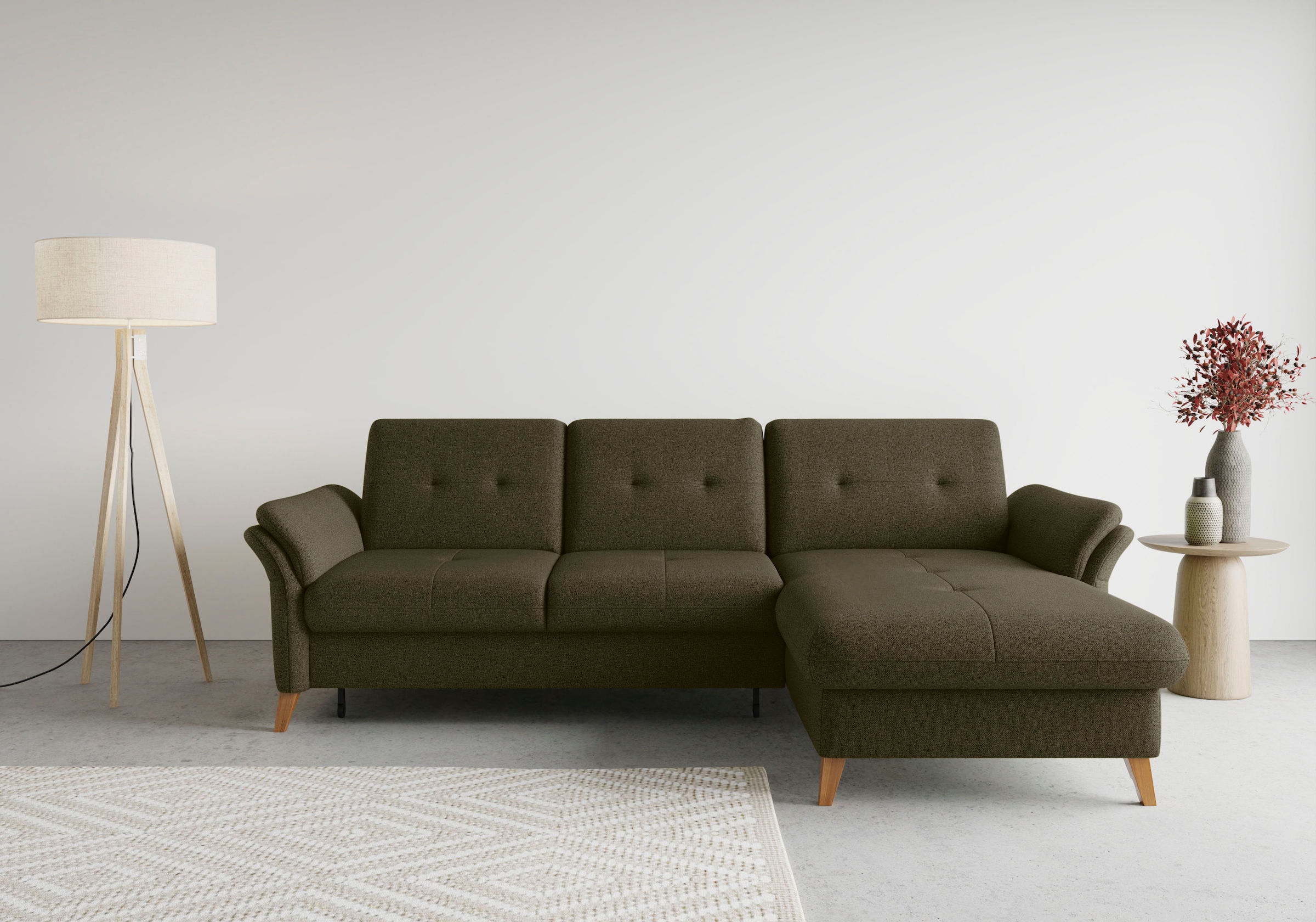 sit&more Ecksofa »Göteborg«, Sitztiefenverstellung und Federkern, wahlweise günstig online kaufen
