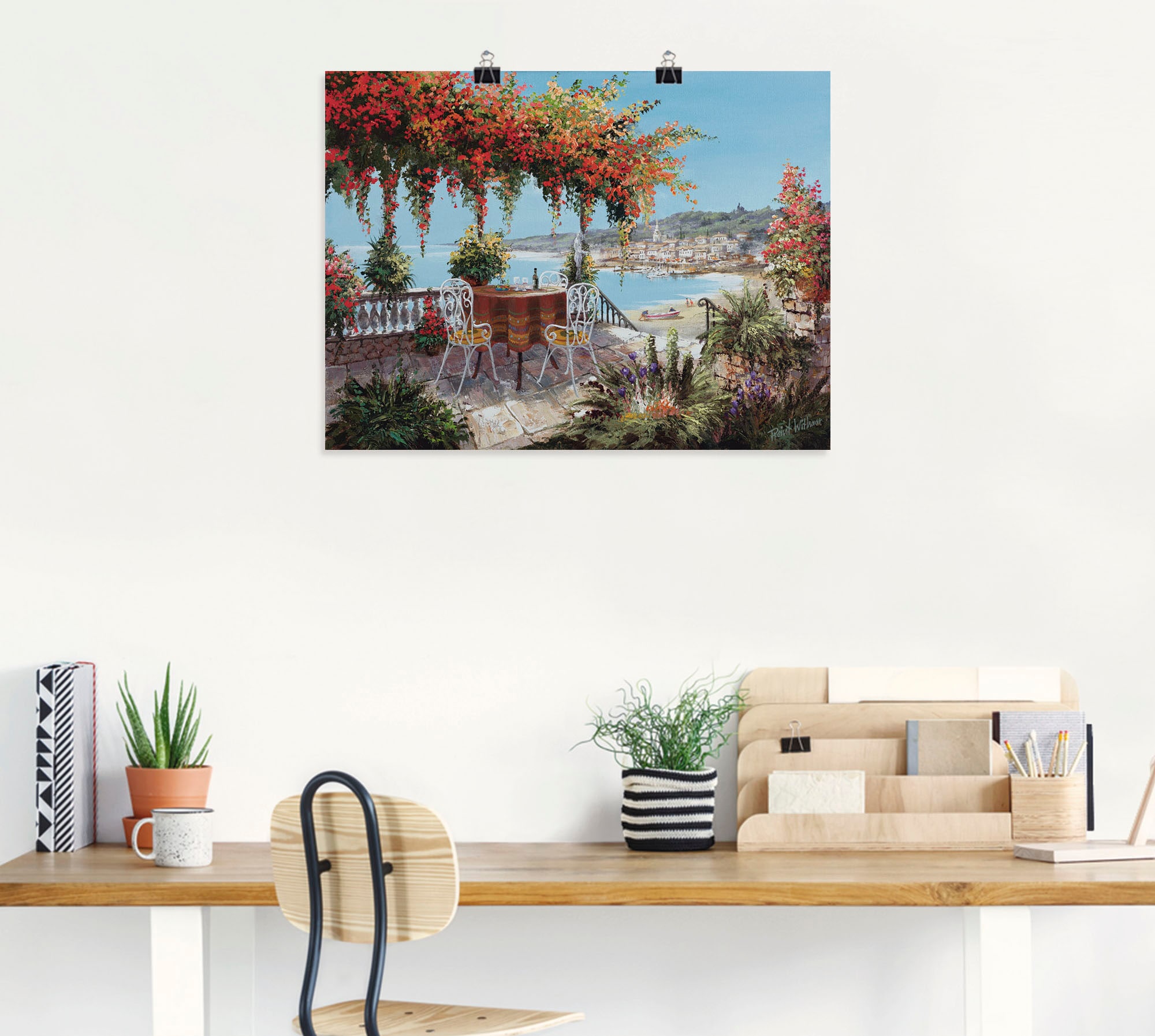 Artland Wandbild »Macht mein Tag perfekt«, Gewässer, (1 St.), als Leinwandbild, Poster in verschied. Größen