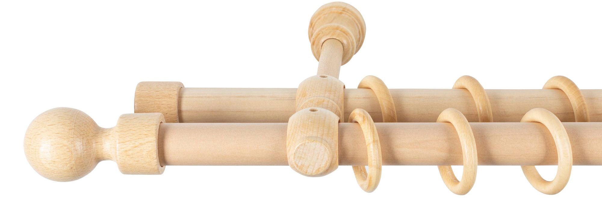 SN DECO GROUP Gardinenstange »Giro«, 2 läufig-läufig, Fixmaß