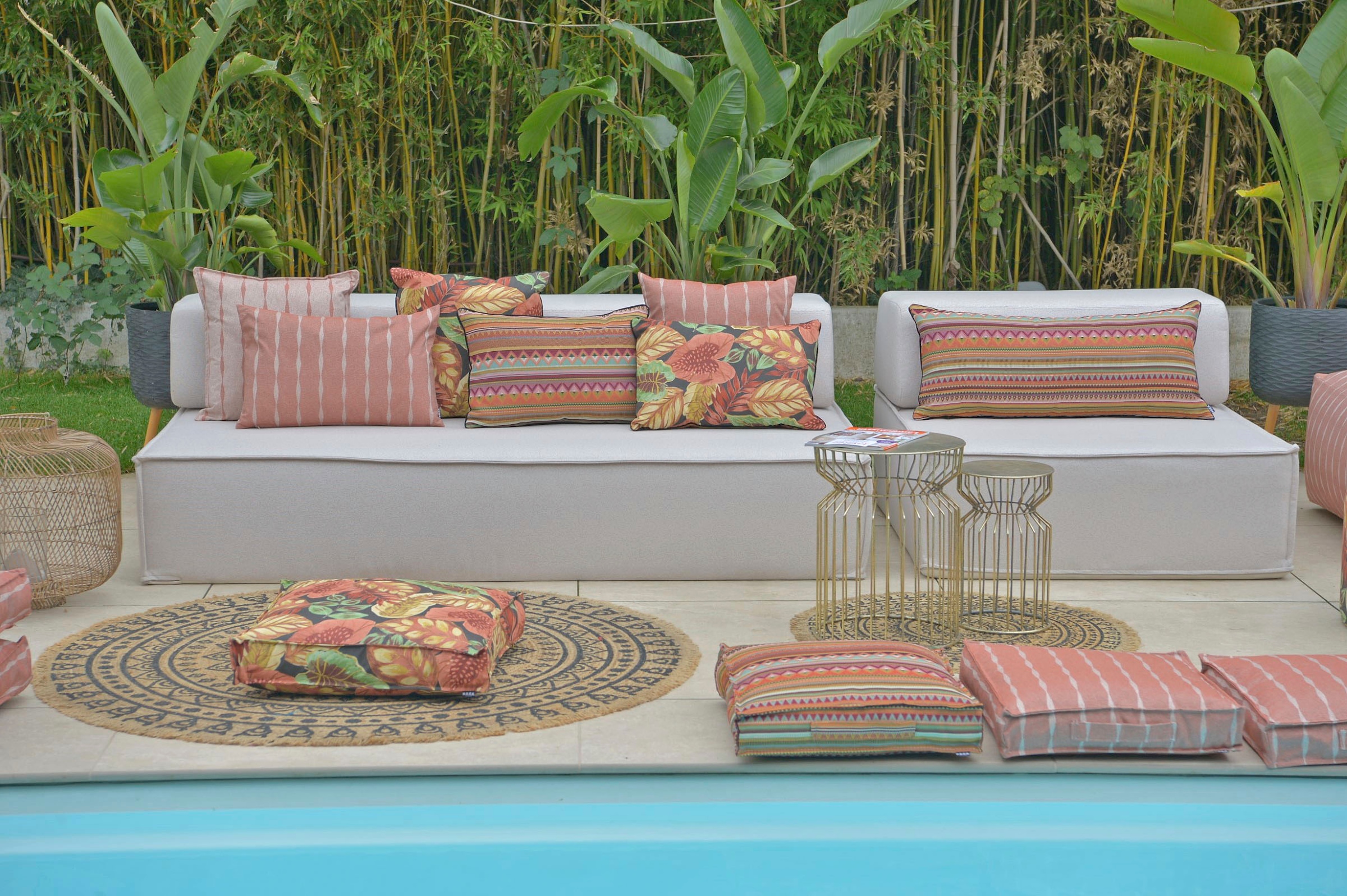 H.O.C.K. Dekokissen »Tropical«, Kissenhülle mit Füllung, 1 Stück