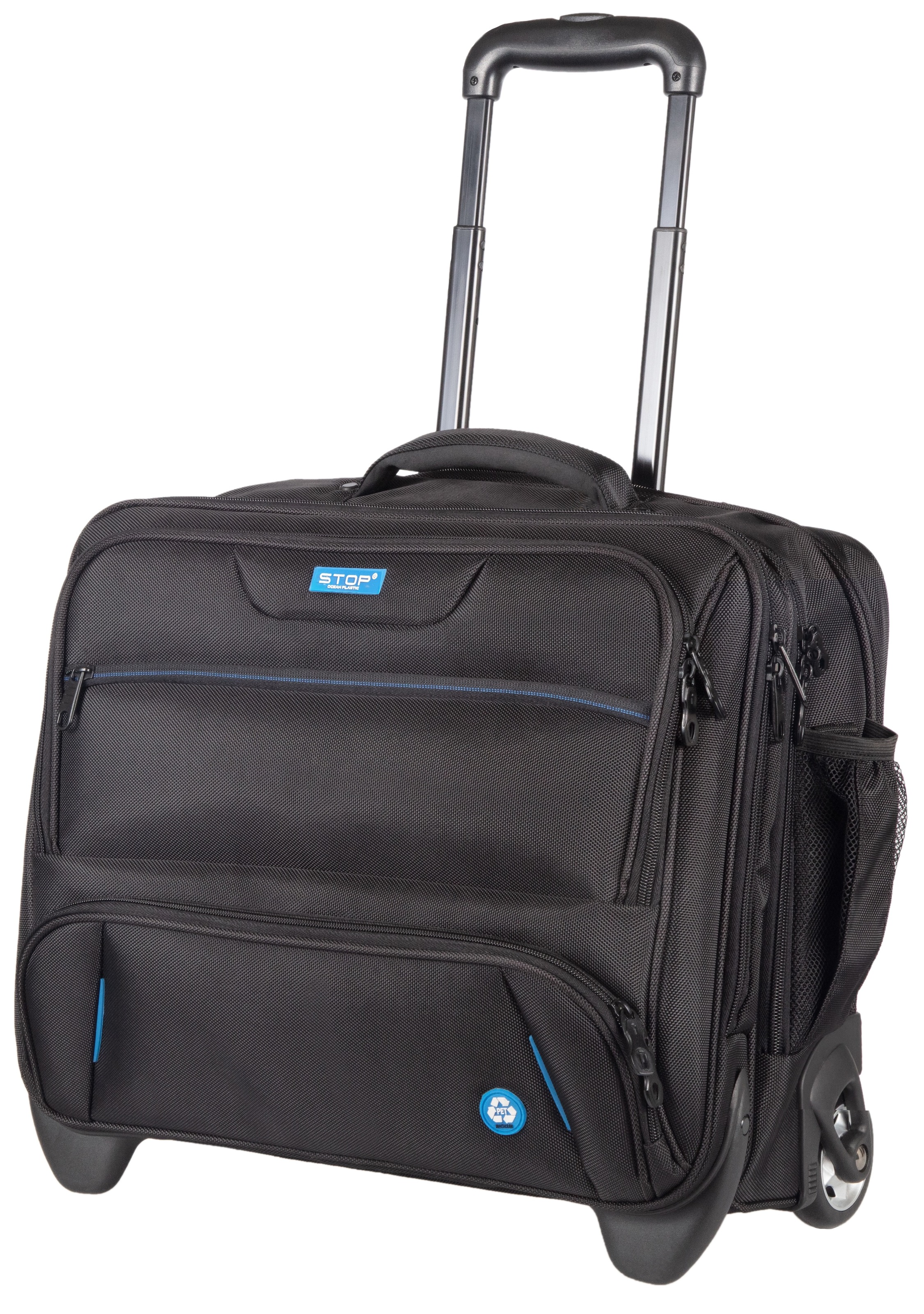 LIGHTPAK® Business-Trolley »RPET«, 2 Rollen, mit Laptopfach; aus recyceltem Material
