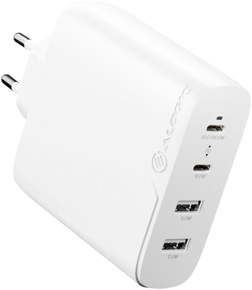 ALOGIC USB-Ladegerät »Rapid Power 100W 4-Port Fast GaN + Kabel (2m)«