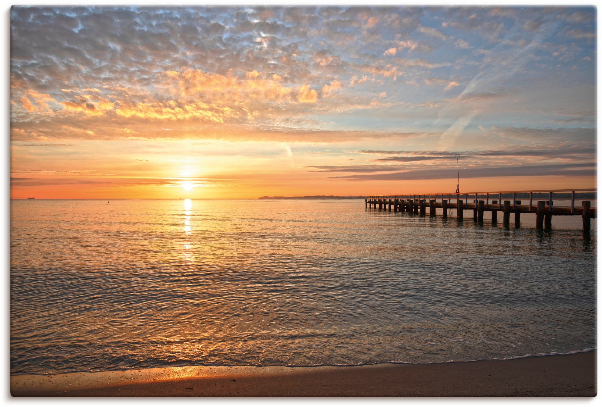 Artland Wandbild »Früh morgens an der Ostsee« Bilder vom Sonnenuntergang & günstig online kaufen