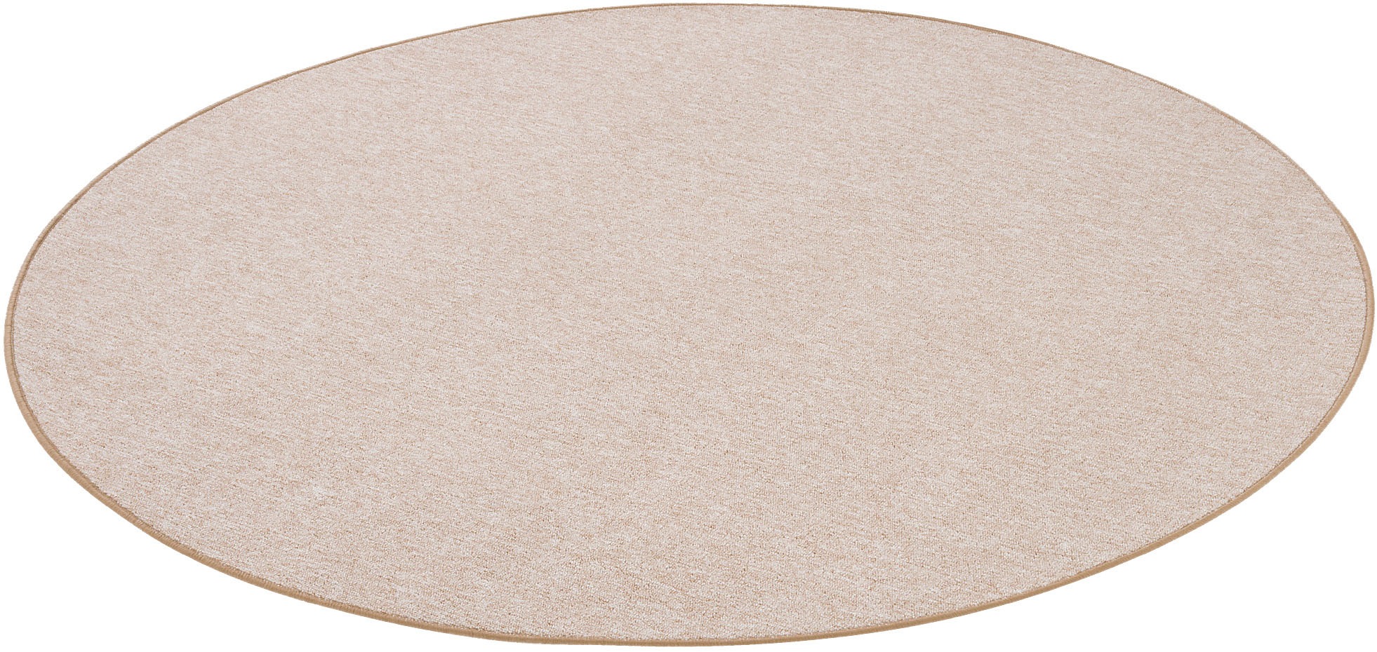 my home Teppich »Fortis, Schlinge, Made in Netherlands«, rund, 5 mm Höhe, Uni Farben, gekettelt, strapazierfähig, Wohnzimmer