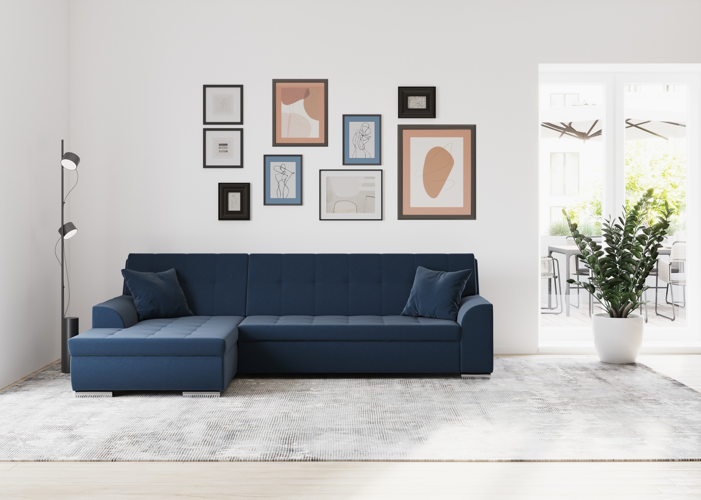 DOMO collection Ecksofa »Treviso viele Bezüge, auch in Cord, L-Form, B/T/H: günstig online kaufen