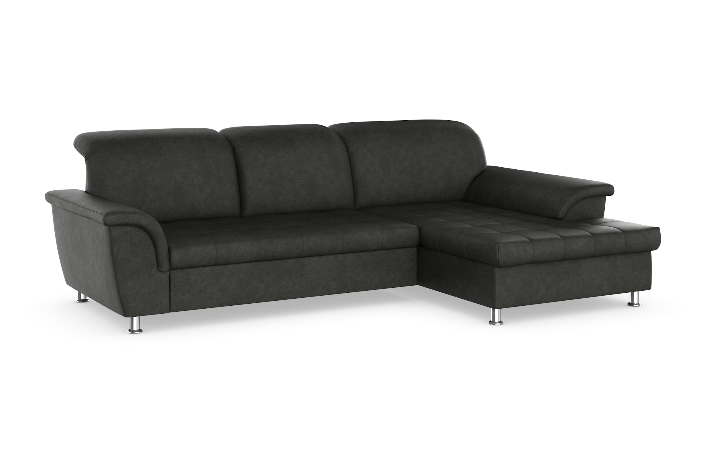 DOMO collection Ecksofa Franzi, wahlweise mit Bettfunktion, Bettkasten und Kopfteilverstellung